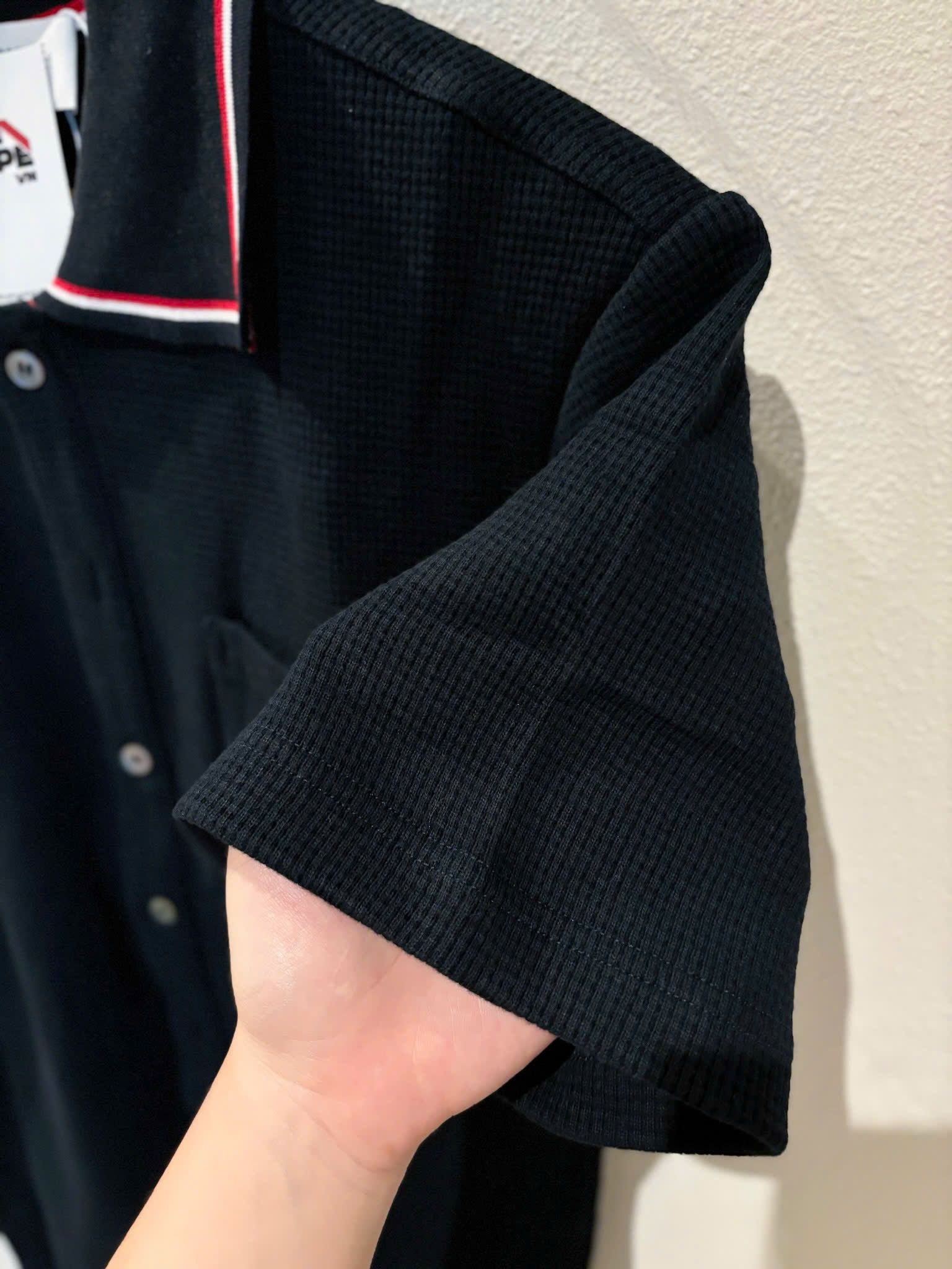 ÁO POLO THOM BROWNE TB TEXTURED COTTON (NAVY)