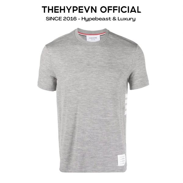 ÁO THUN THOM BROWNE SIDE STRIPE COTTON (GREY)