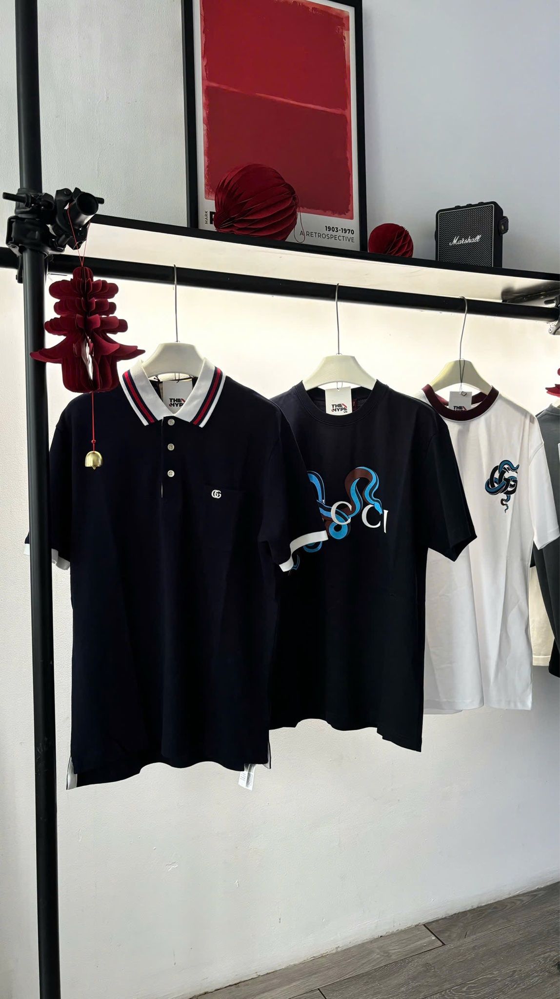 ÁO POLO GUCCI GC COTTON PIQUET WITH DOUBLE G (BLACK)