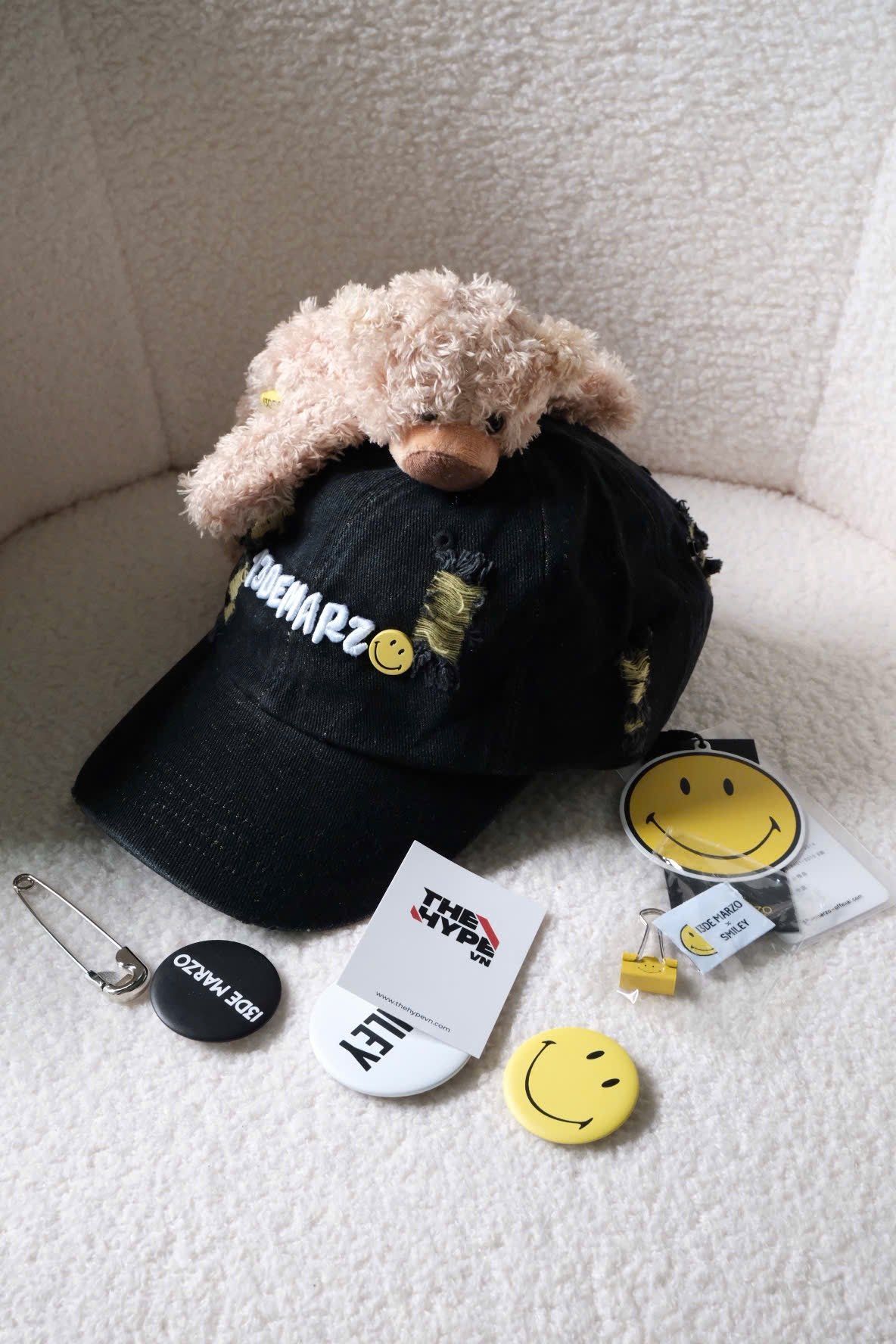 Mũ 13De Marzo Bear Broken Pin Cap (Black) Best Quality