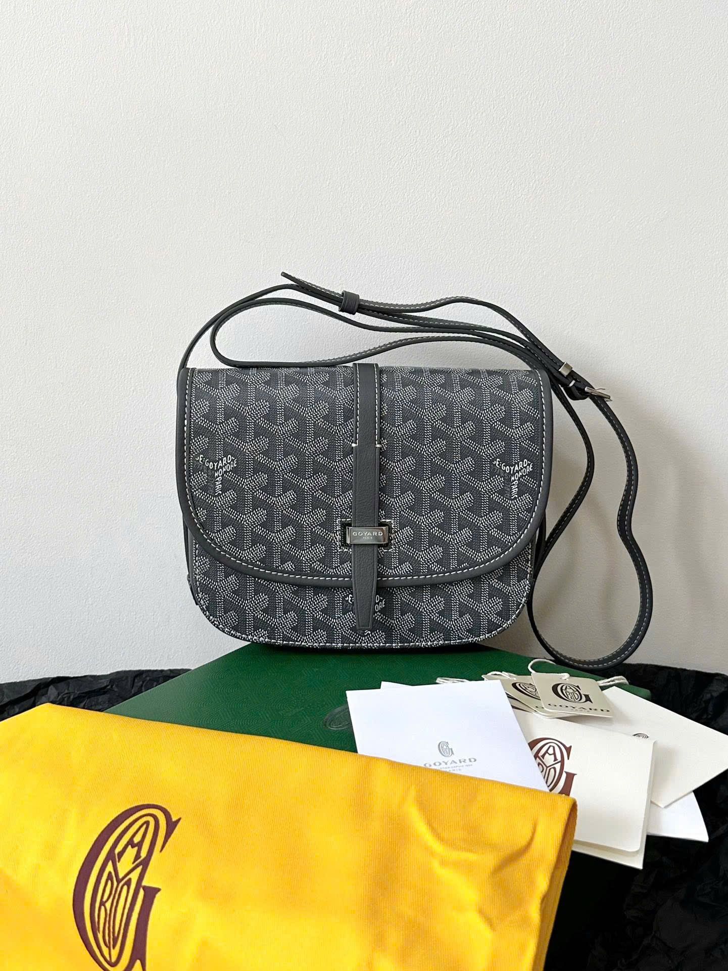 TÚI GOYARD BELVEDERE PM BAG (GREY)