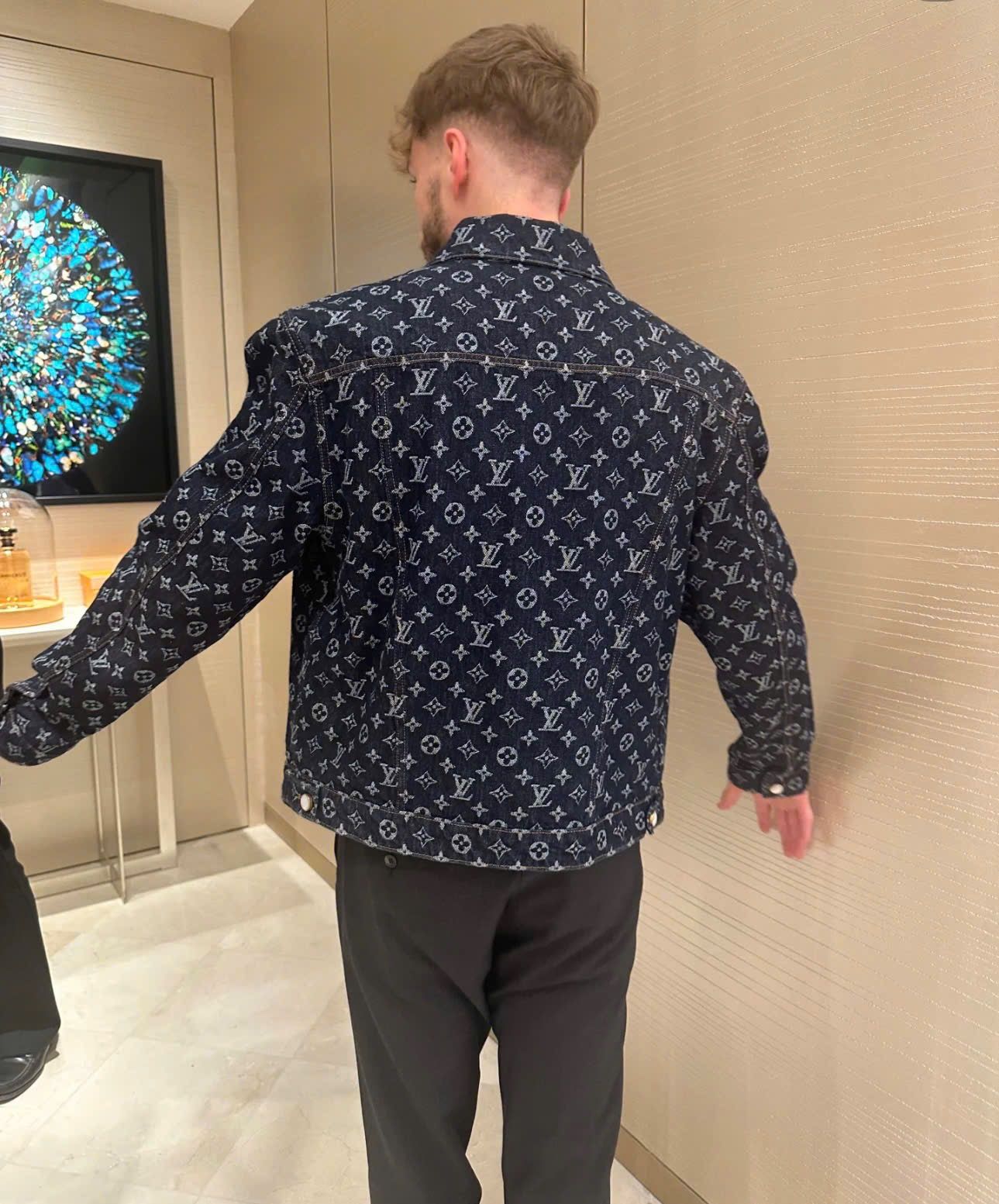 ÁO SƠ MI LOUIS VUITTON LV MONOGRAM JACQUARD PEARL JACKET (BLACK)