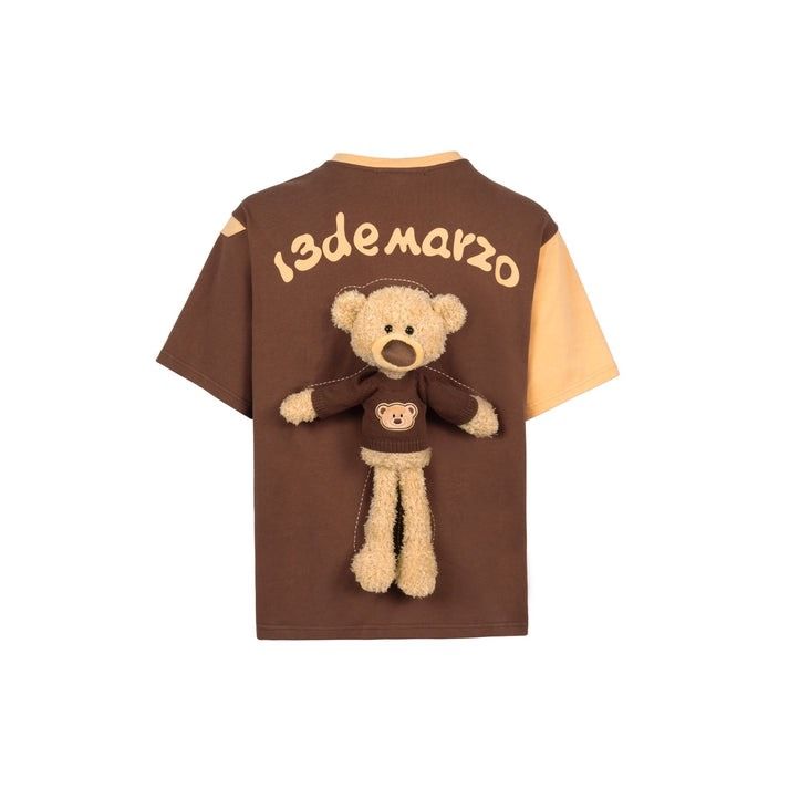Áo Thun 13De Marzo Melting Chocolate Bear (Kem) Best Quality