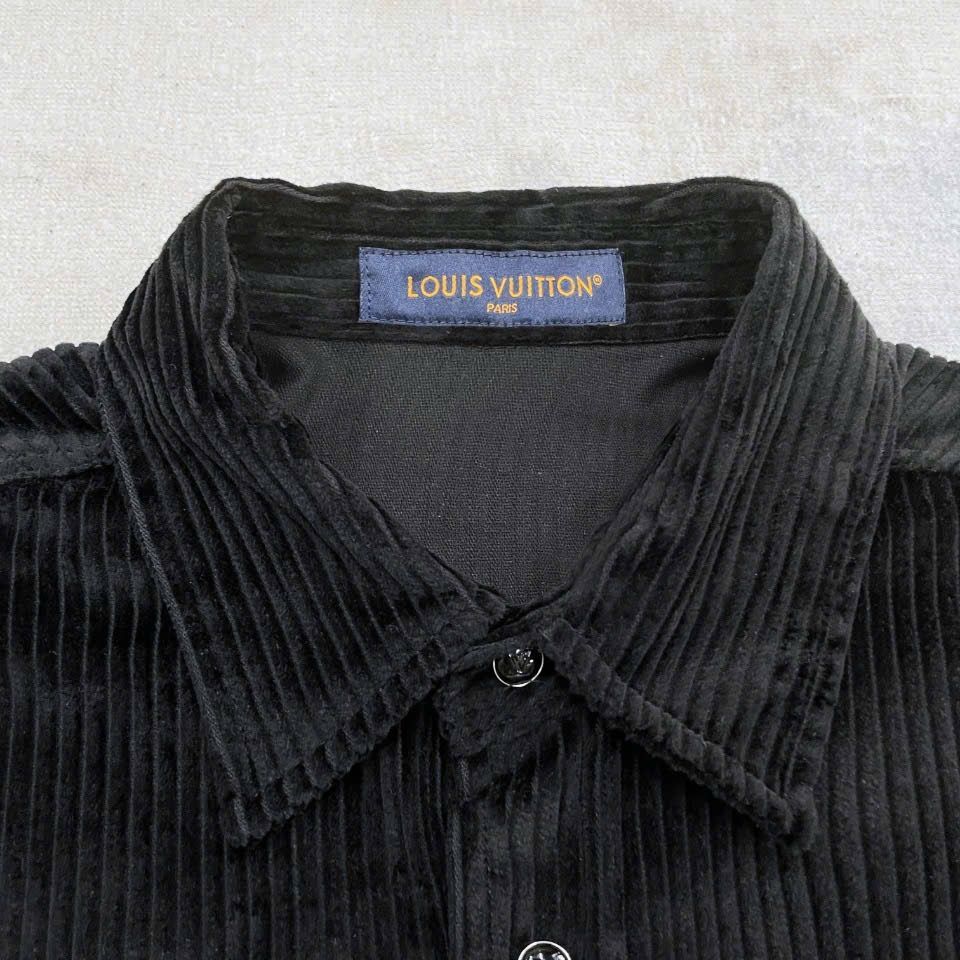 ÁO SƠ MI LOUIS VUITTON LV BLASON CORDUROY JACKET SHIRT (BLACK)