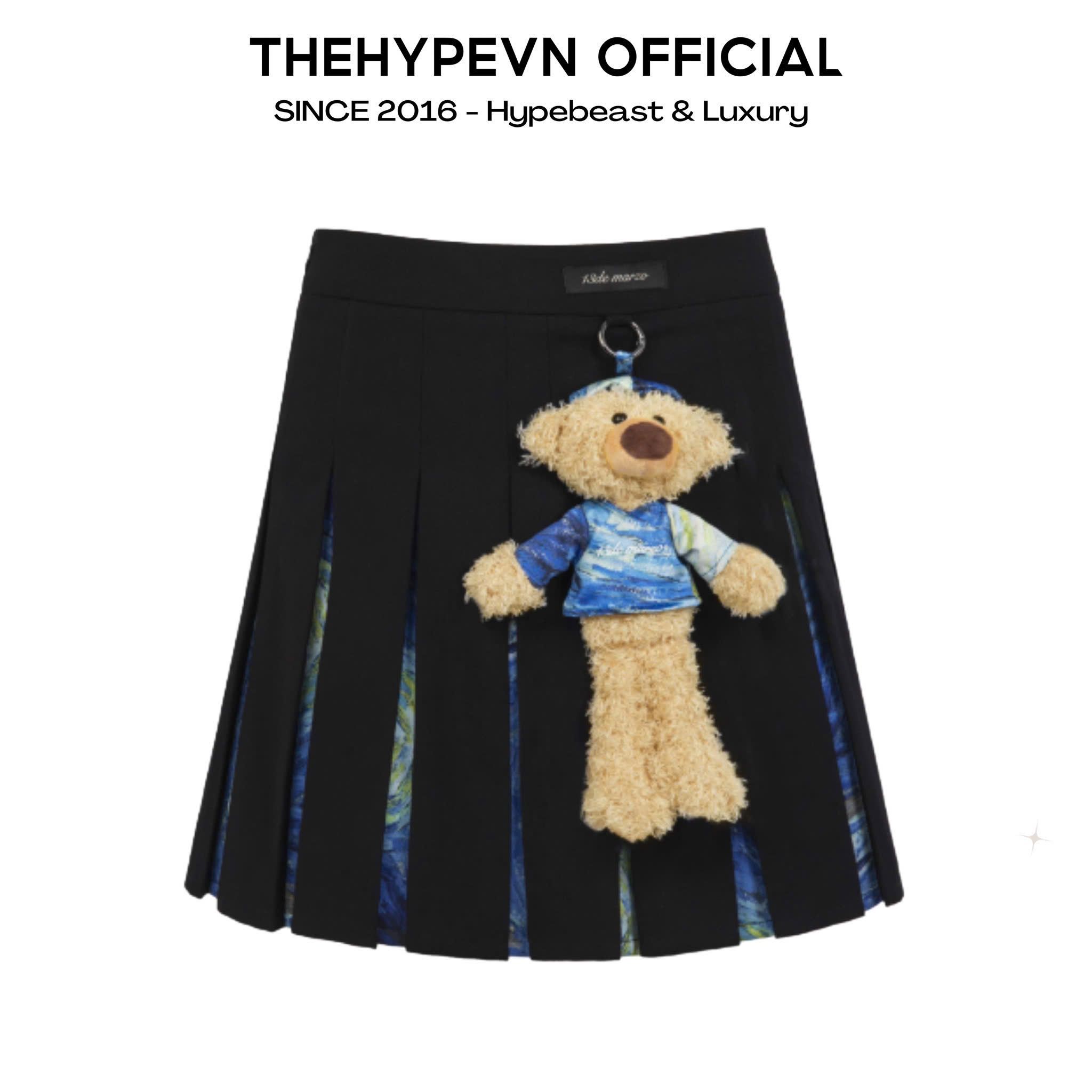 Chân Váy 13De Marzo Van Gogh Masterpiece Pleated (Black) Best Quality
