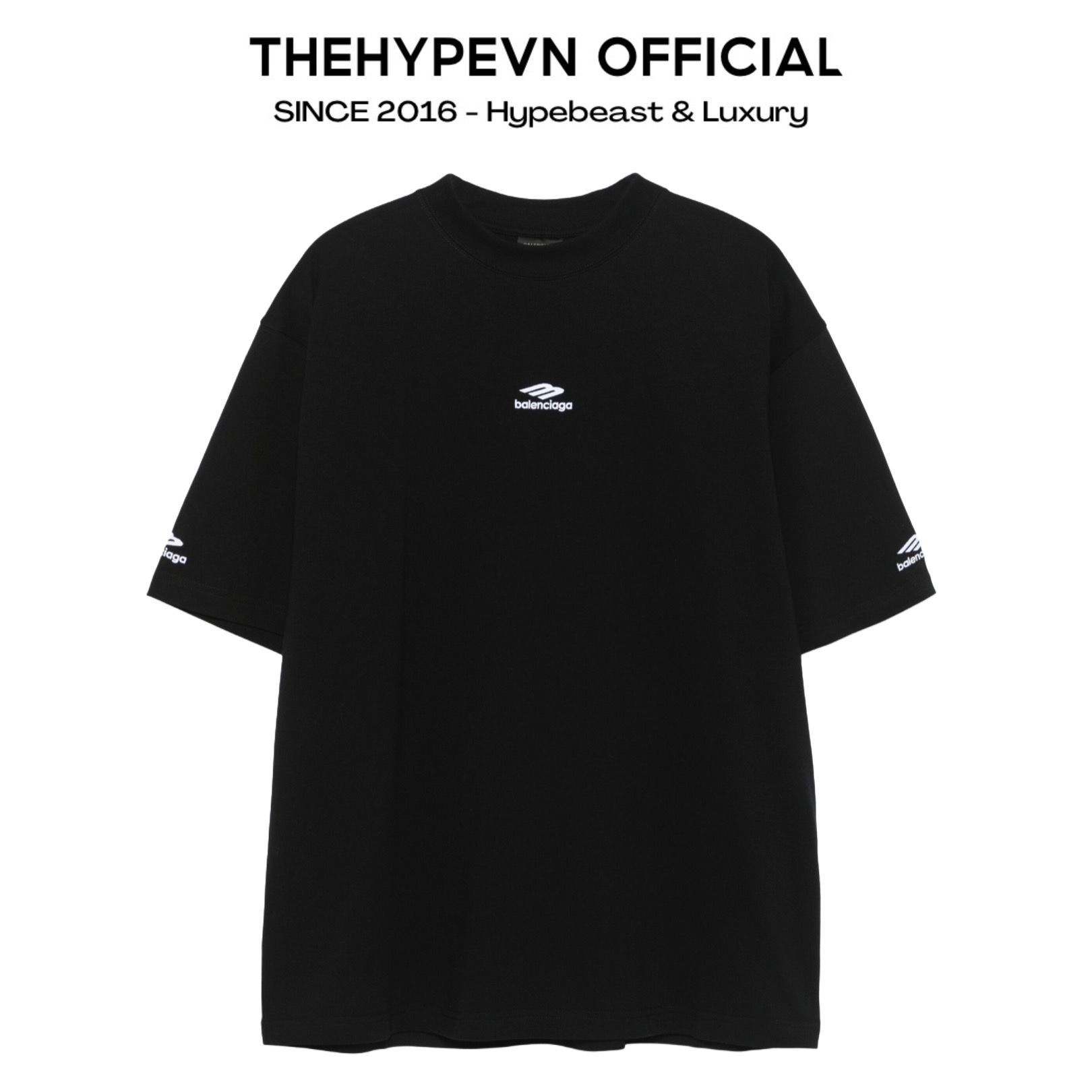ÁO BALENCIAGA BLCG 3B FLAT ICON (BLACK)
