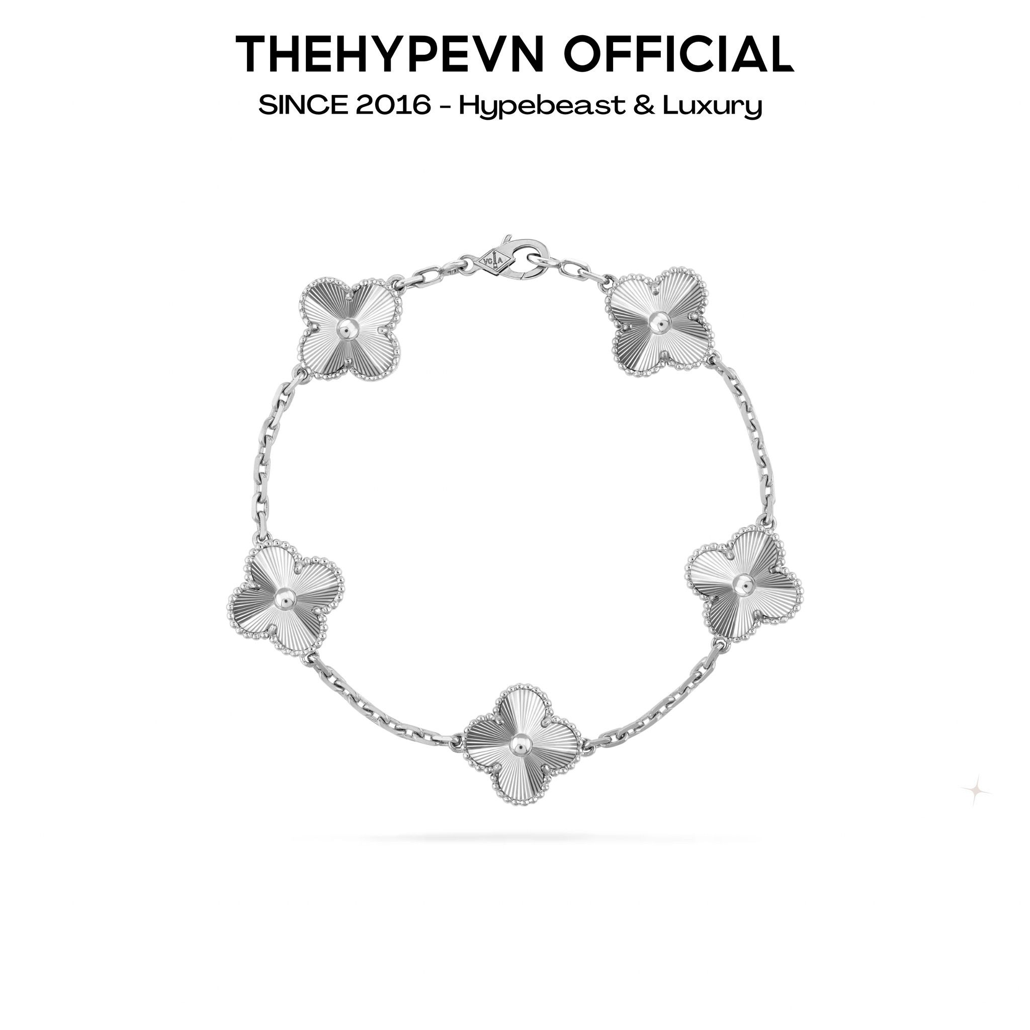 VÒNG TAY VAN CLEEF & ARPELS VCA VINTAGE ALHAMBRA (WHITE GOLD)
