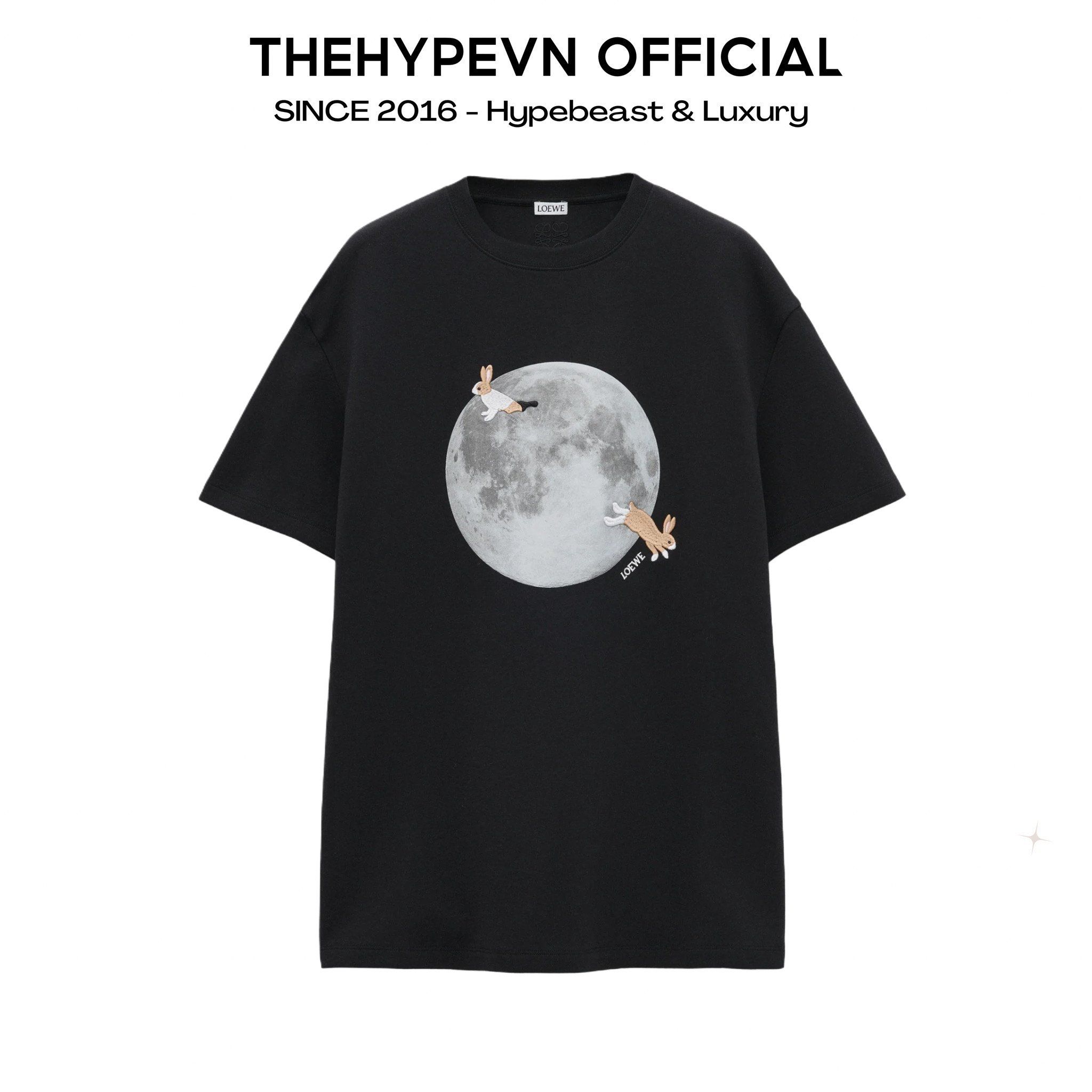 ÁO THUN LOEWE BUNNIES MOON (BLACK)
