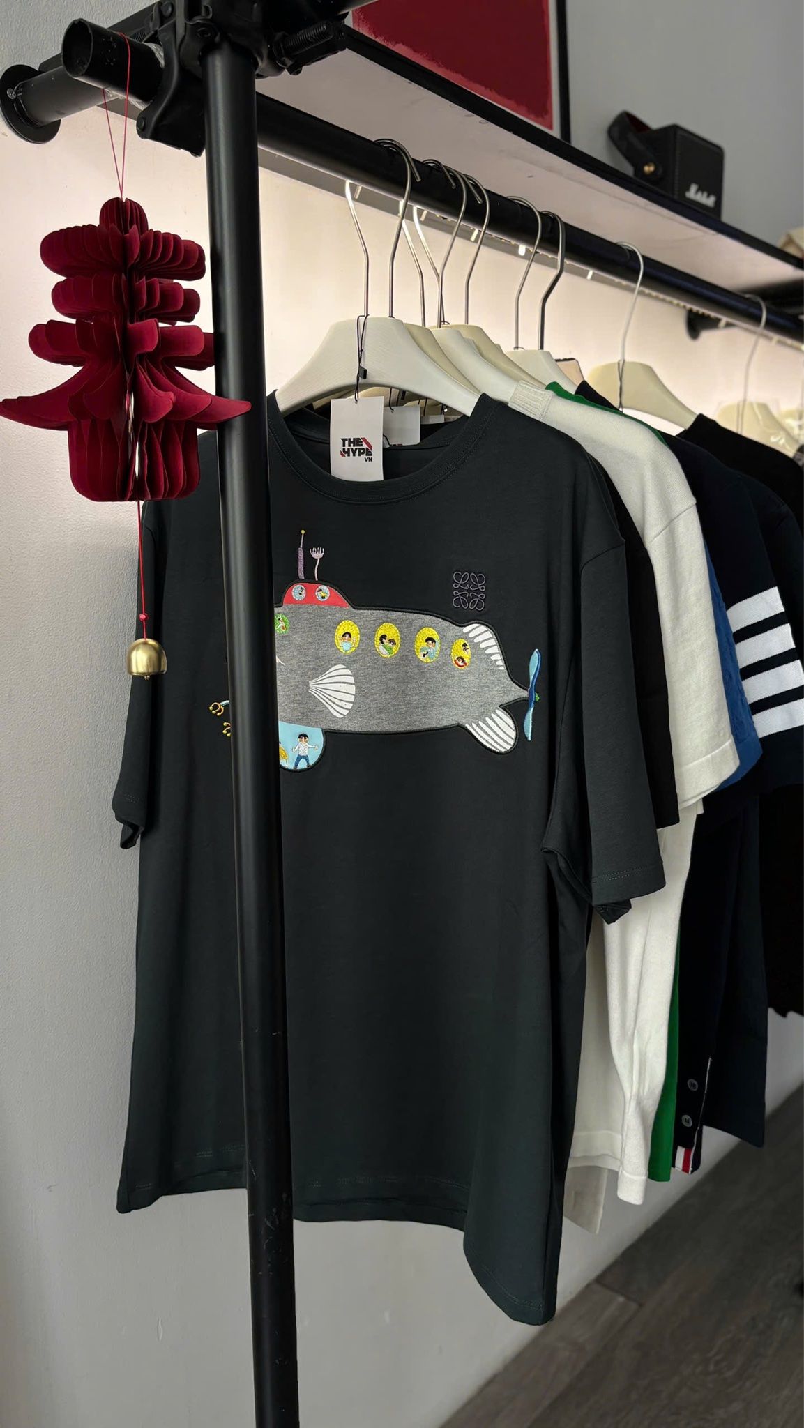 ÁO THUN LOEWE SUBMARINE COTTON (DARK GREEN)