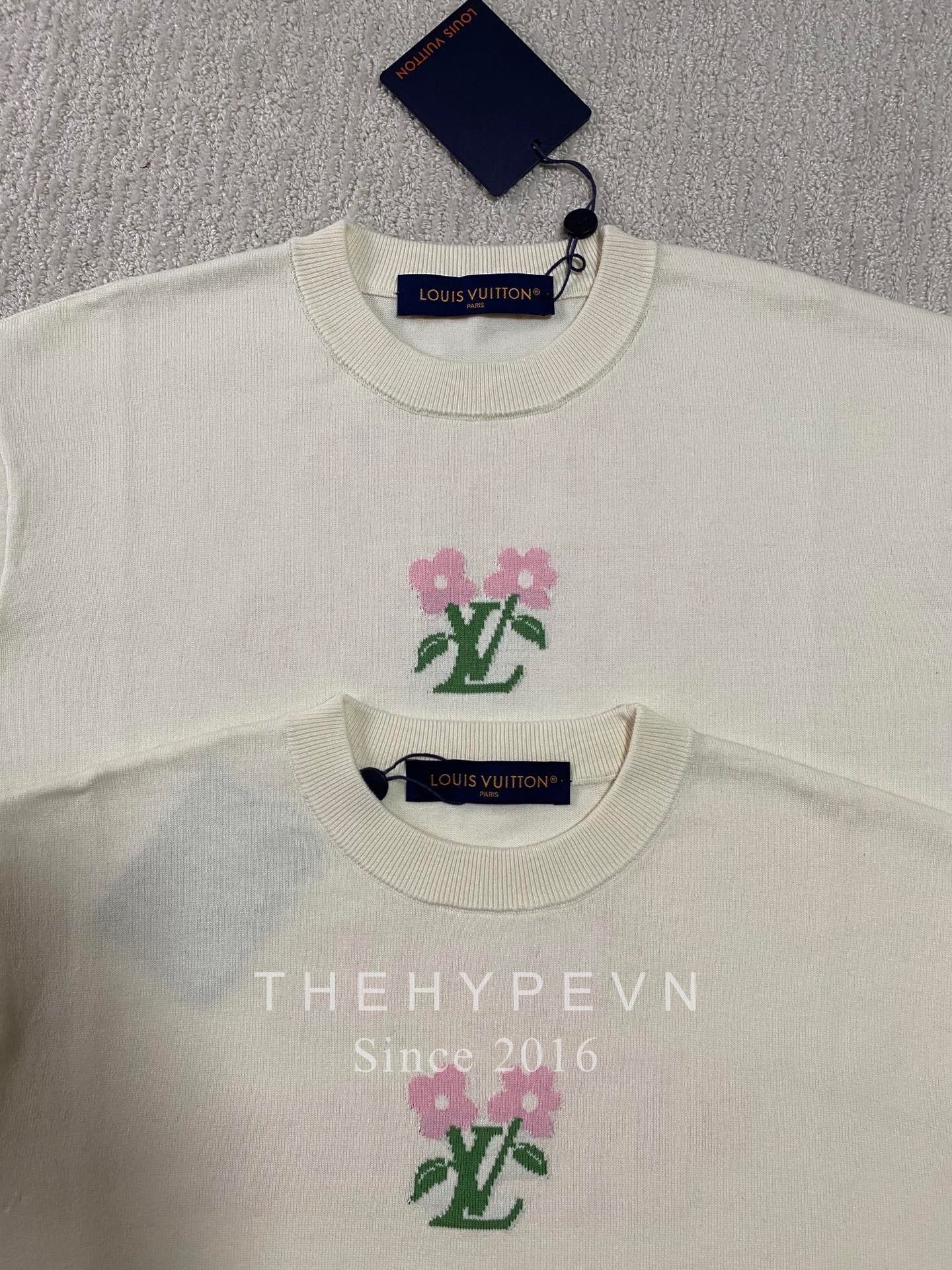 Áo Thun Louis Vuitton LV Flower Tyler (Egg Shell)