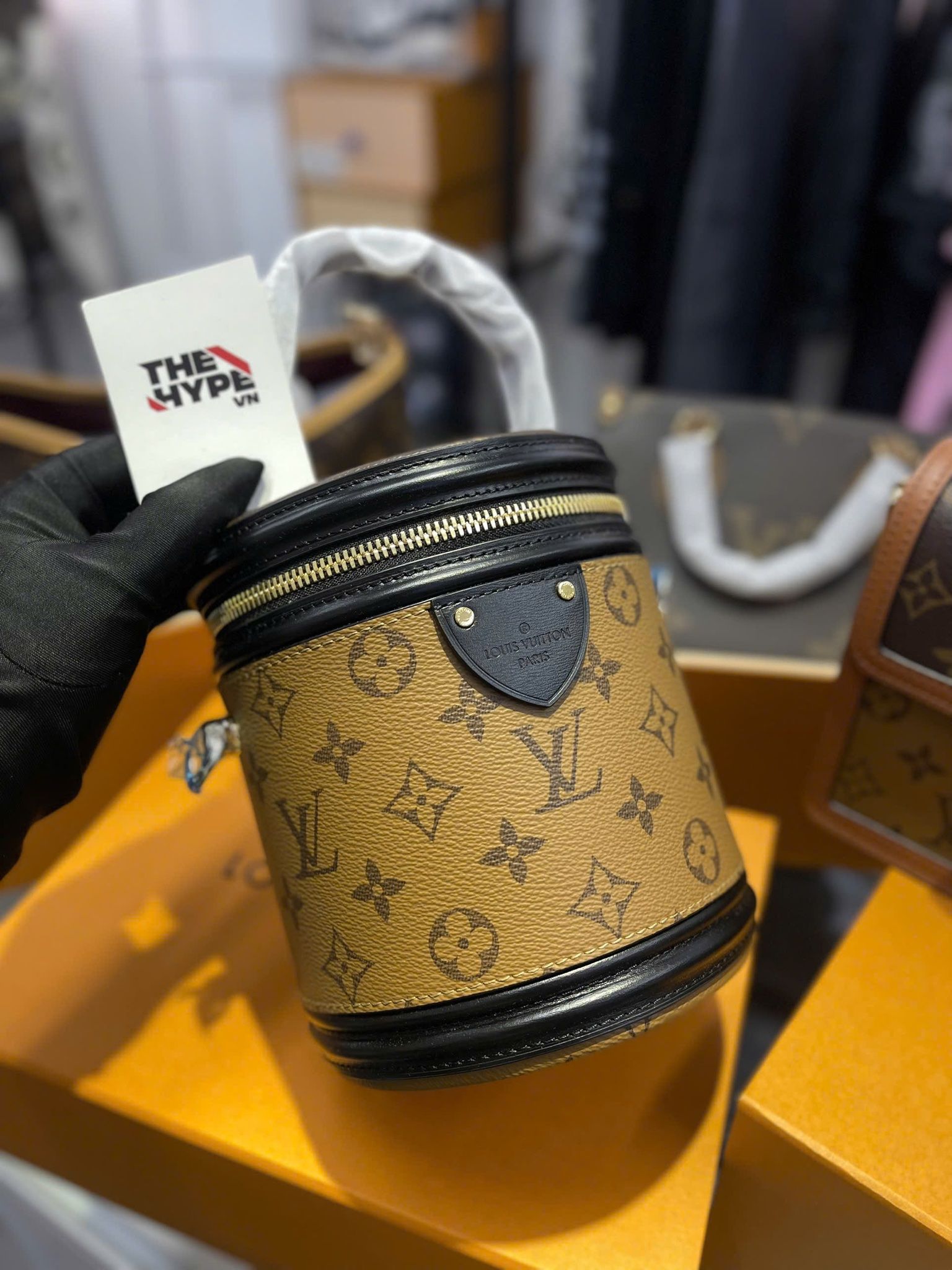 TÚI LOUIS VUITTON LV CANNES MONOGRAM (BLACK/ BROWN)