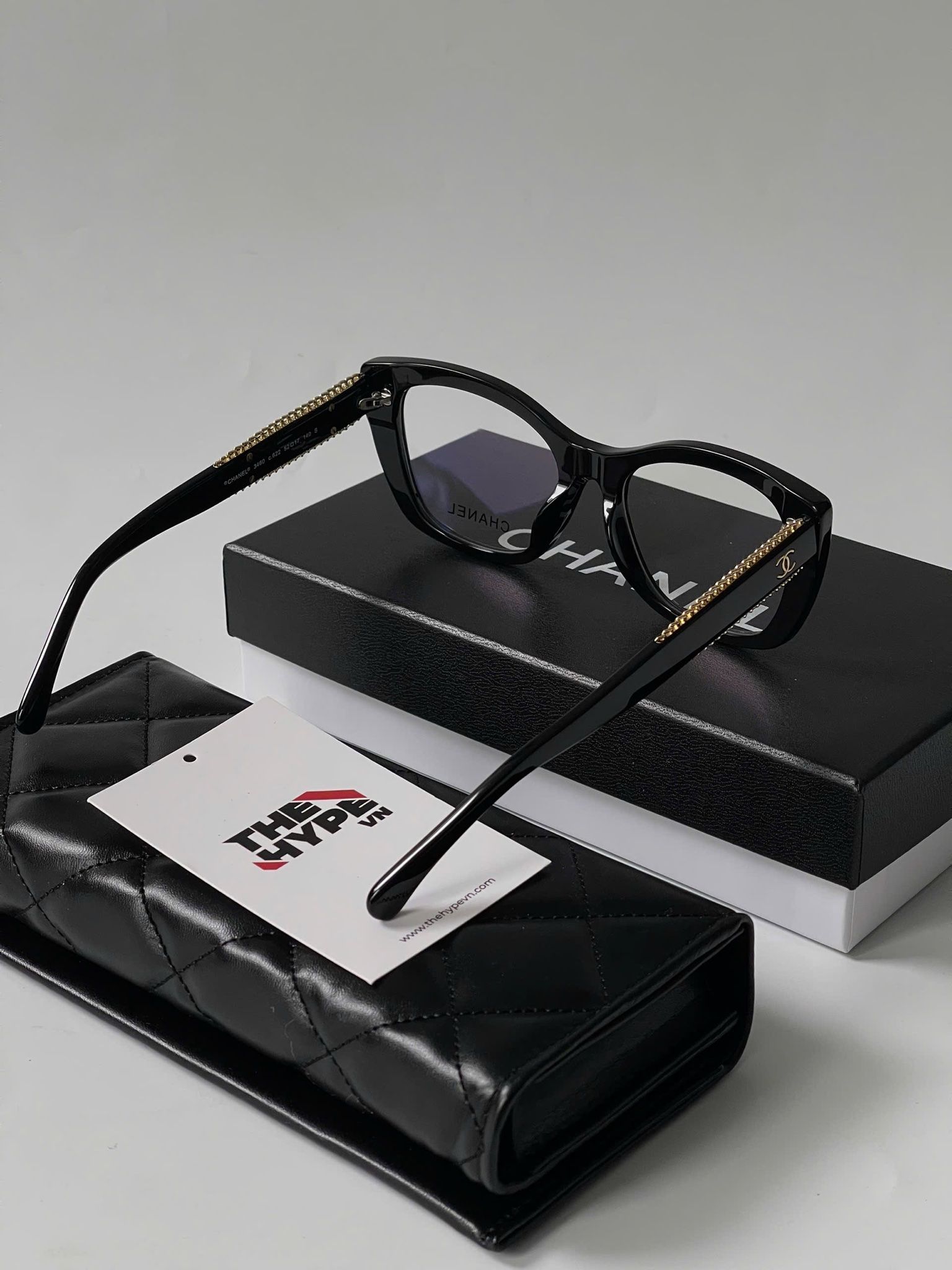 KÍNH CHANEL 3460 C622 CAT EYE (BLACK)