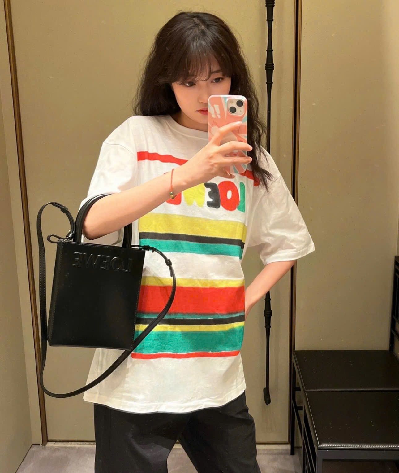 TÚI LOEWE A3 TOTE LEATHER BAG (BLACK)