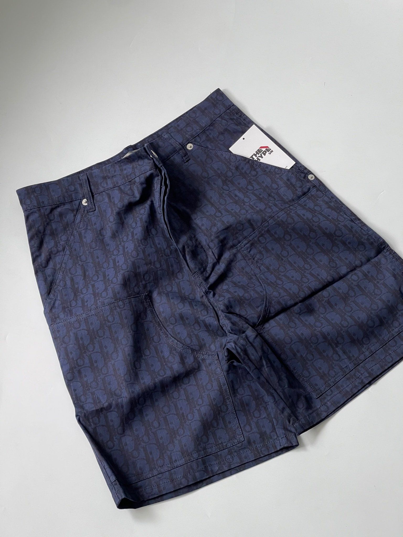 Quần Dior Oblique Kasuri Cotton Denim (Navy)