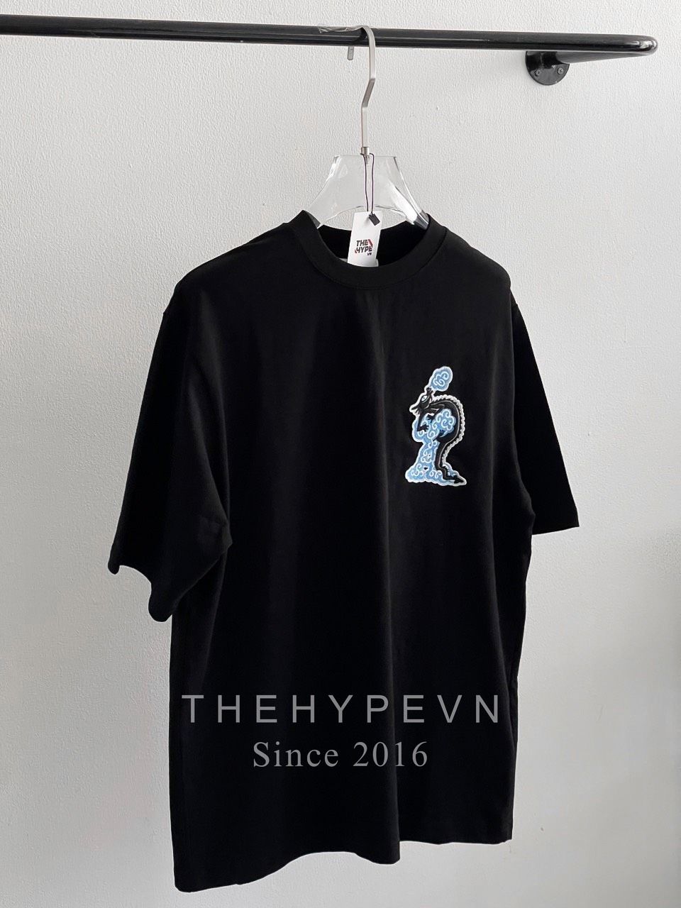 ÁO PHÔNG AMI PARIS DRAGON LOGO SS24 TEE (BLACK)