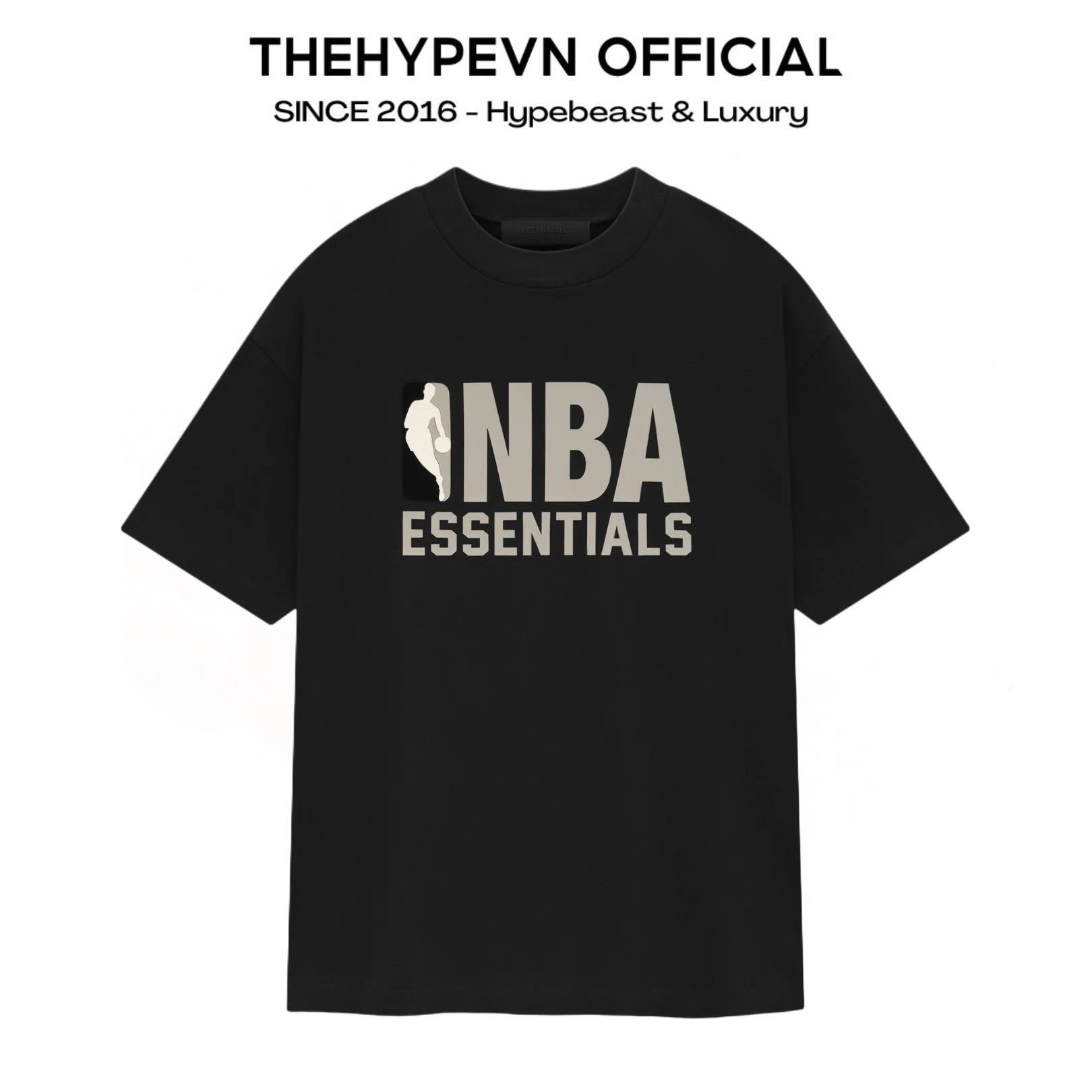ÁO THUN FOG ESSENTIALS NBA SS25 GREY LOGO (BLACK)