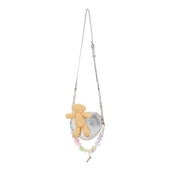 13DE MARZO Logo Pendent Heart Bag (Silver) Best Quality