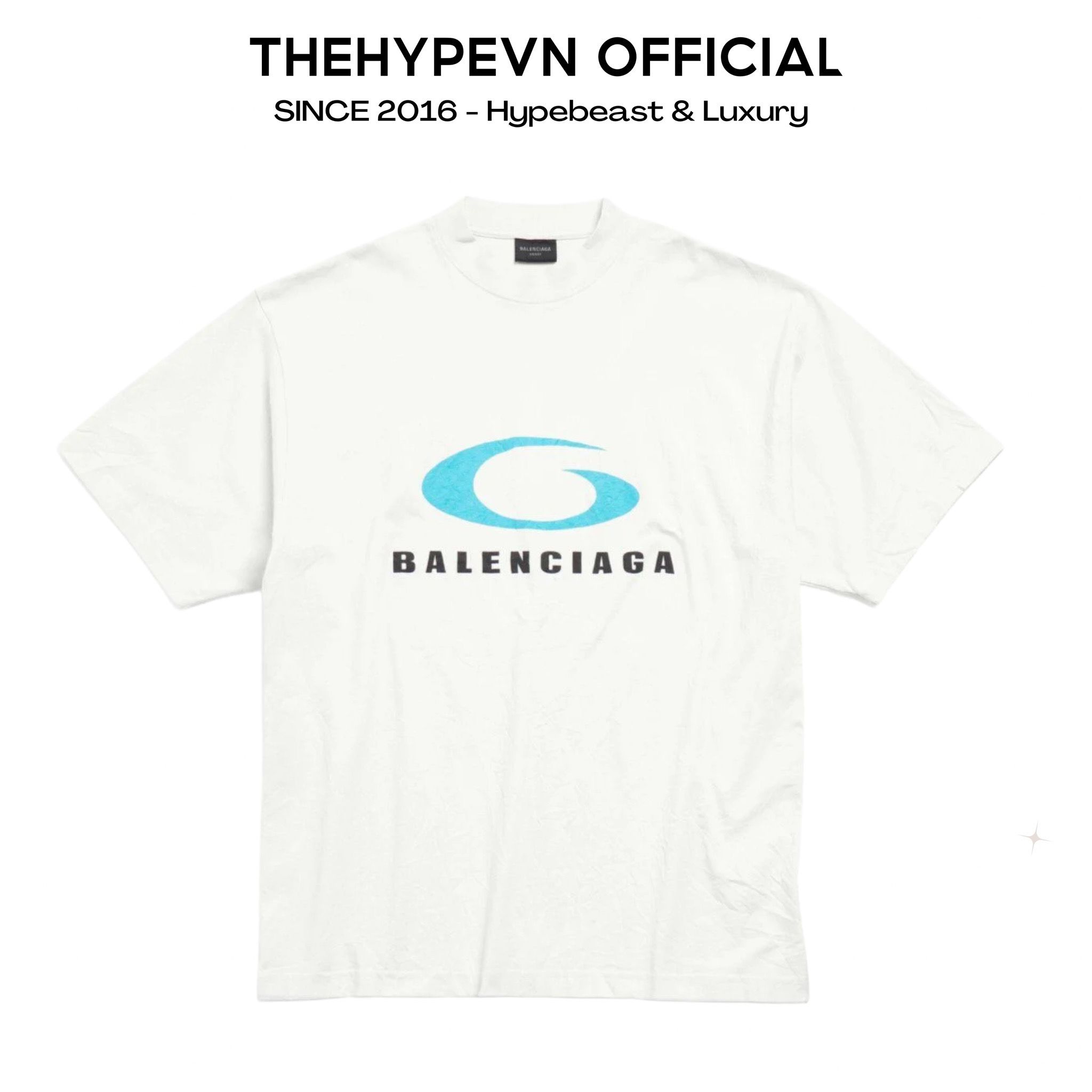 ÁO THUN BALENCIAGA BLCG LOOP SPORT ICON (CREAM)