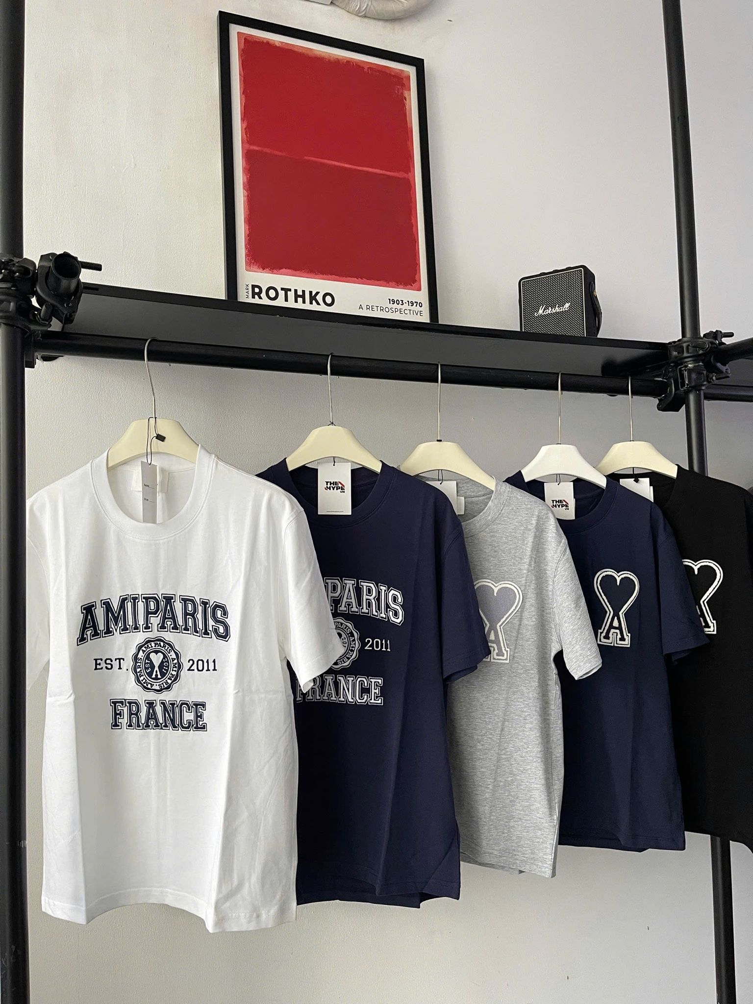 ÁO THUN AMI PARIS FRANCE EST 2011 (NAVY)