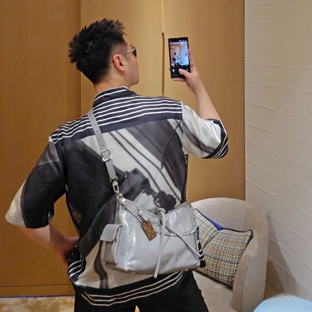 ÁO SƠ MI LOUIS VUITTON LV AMERICA CUP SILK (BLACK/WHITE)