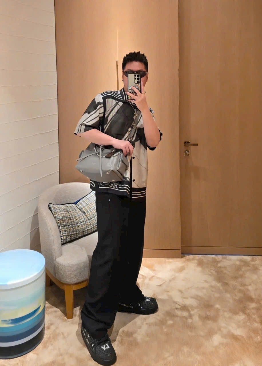 ÁO SƠ MI LOUIS VUITTON LV AMERICA CUP SILK (BLACK/WHITE)