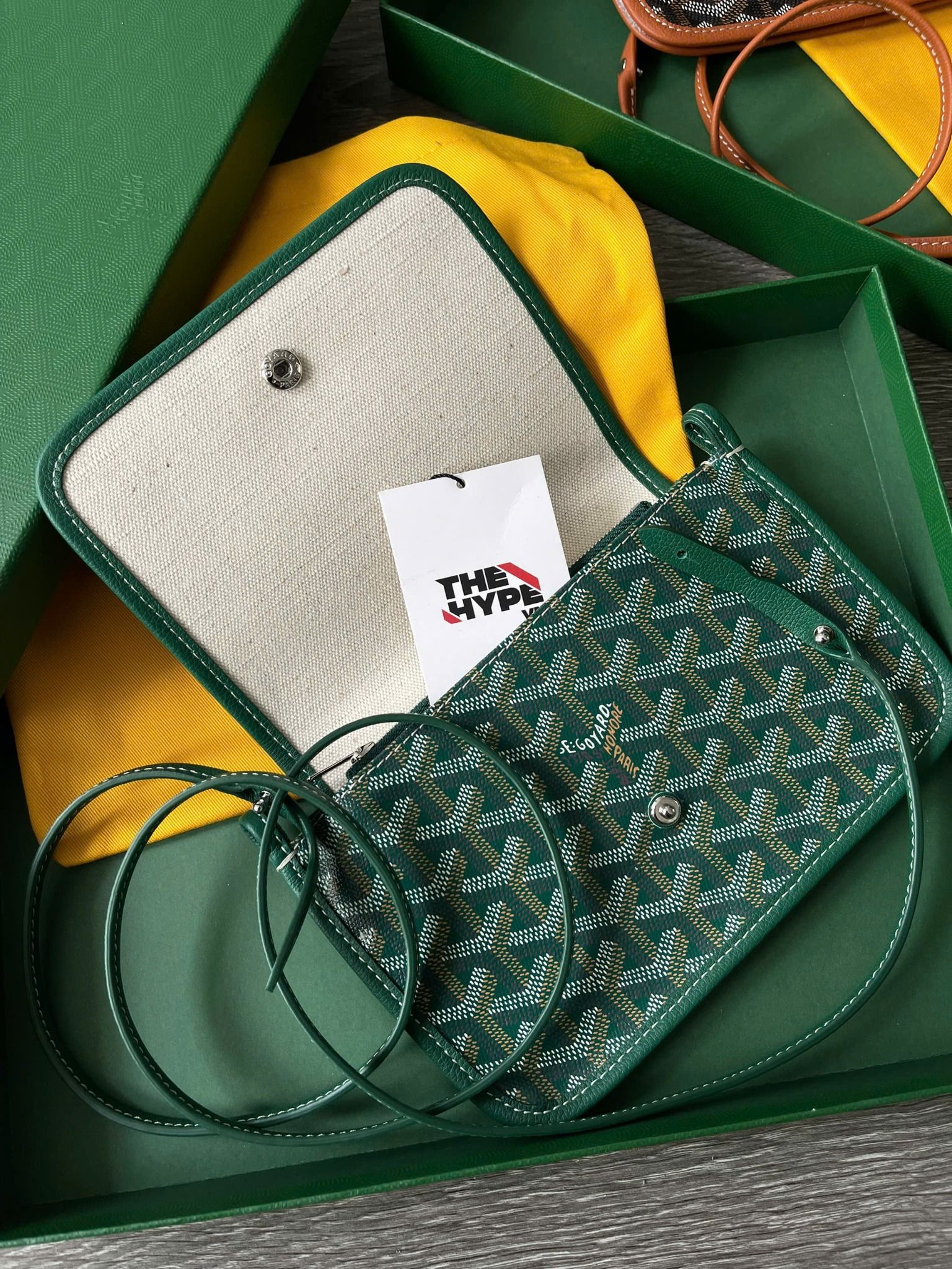 TÚI GOYARD PLUMET POCKET WALLET (GREEN)