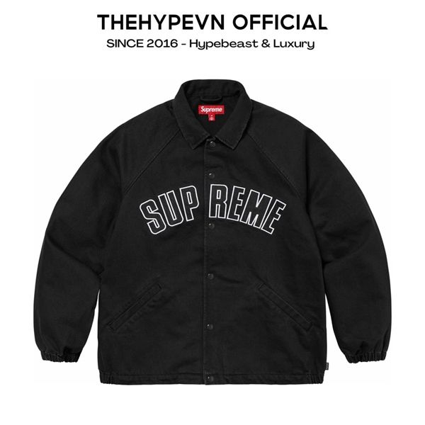 ÁO KHOÁC SUPREME ARC DENIM COACHES JACKET (BLACK)