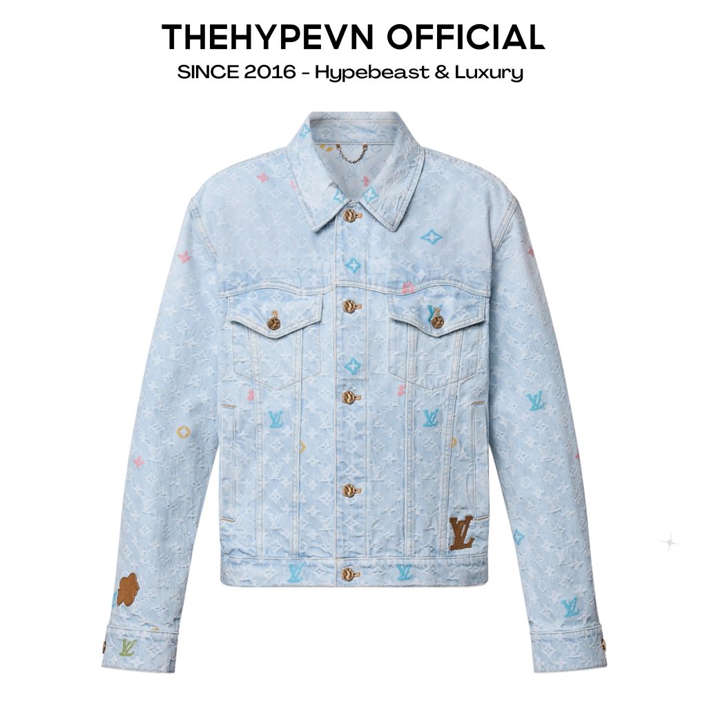 ÁO KHOÁC LOUIS VUITTON LV MONOGRAM CRAGGY DENIM JACKET