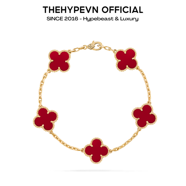 VÒNG TAY VAN CLEEF & ARPELS VCA VINTAGE ALHAMBRA (CAMELIAN)