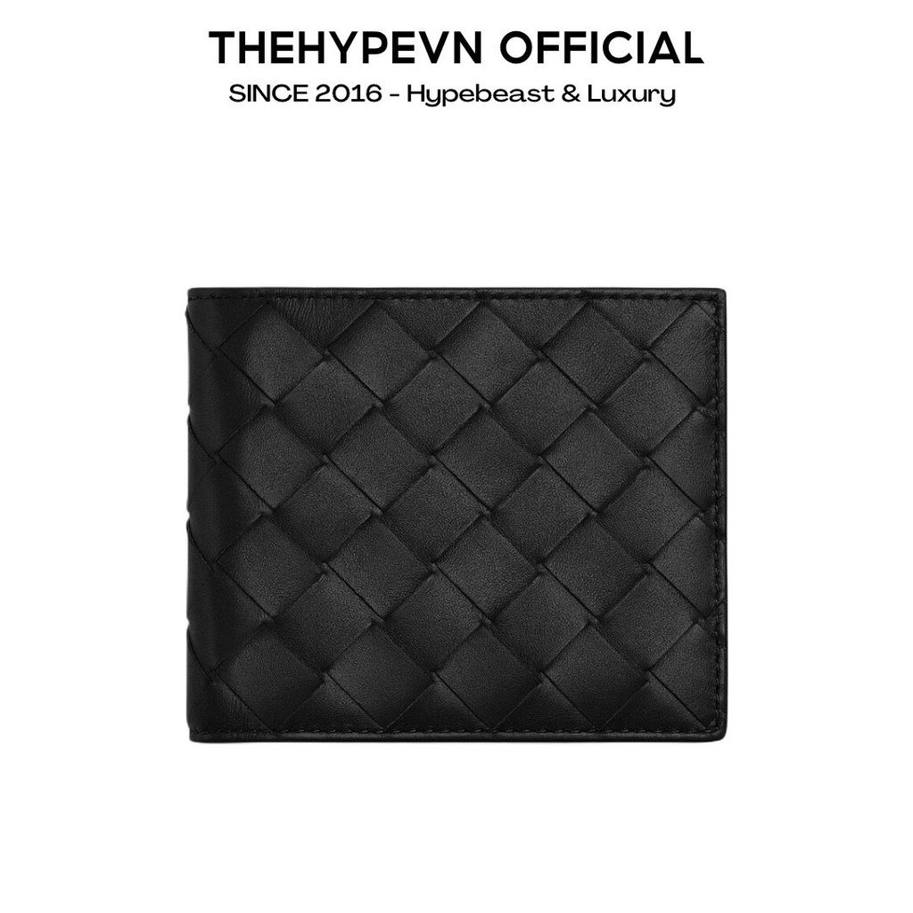 VÍ NGẮN BOTTEGA VENETA BI FOLD (BLACK)