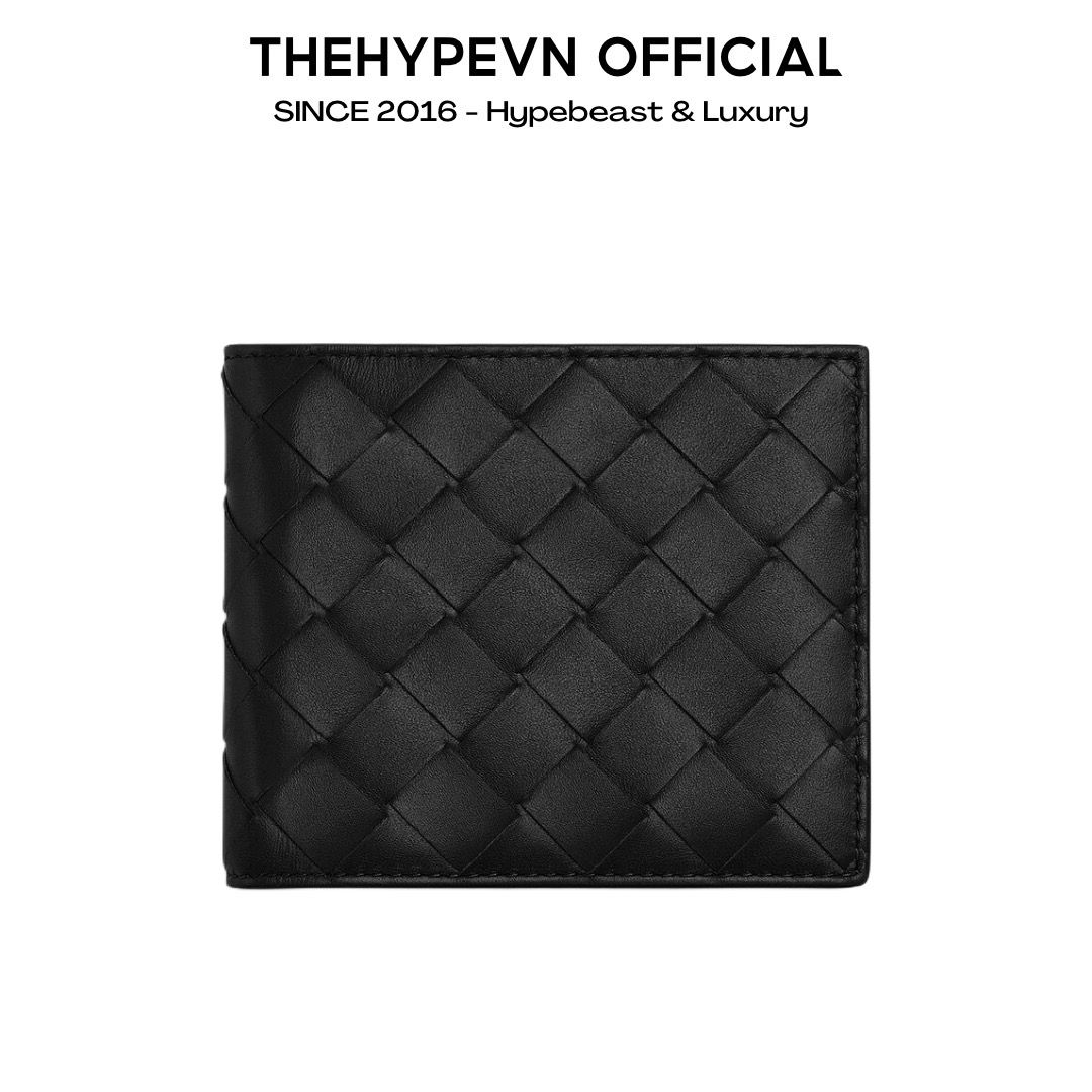 VÍ NGẮN BOTTEGA VENETA BI FOLD (BLACK)