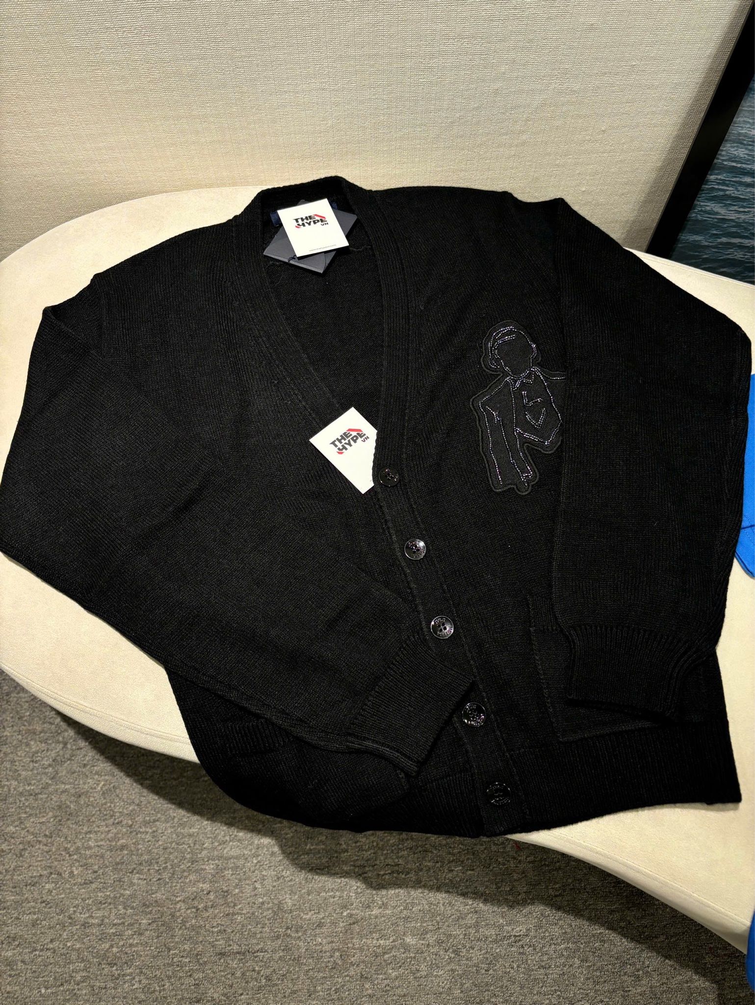 ÁO CARDIGAN LOUIS VUITTON LV WOOL MAN (BLACK)