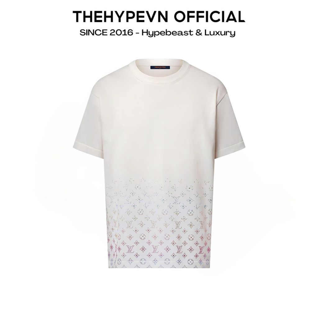 ÁO THUN LOUIS VUITTON LV GRADIENT EMBELLISHED (WHITE)