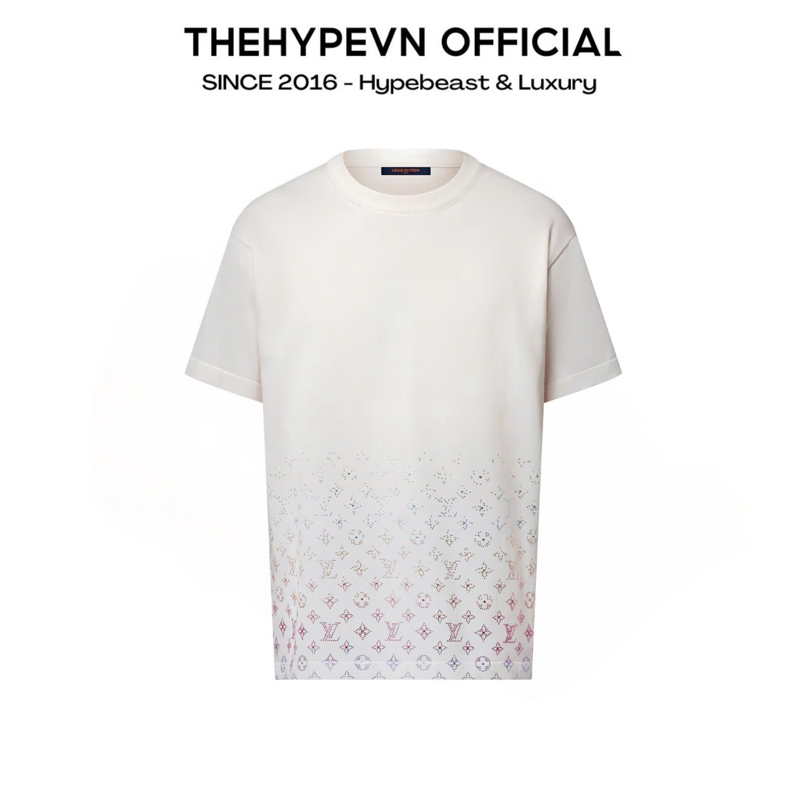 ÁO THUN LOUIS VUITTON LV GRADIENT EMBELLISHED (WHITE)