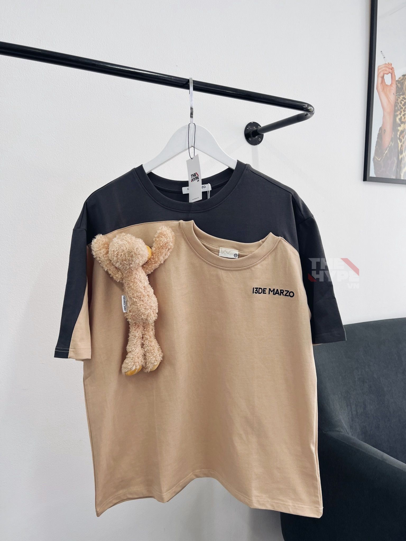 Áo Thun 13De Marzo 2 Piece Plush Rabbit (Beige) Best Quality