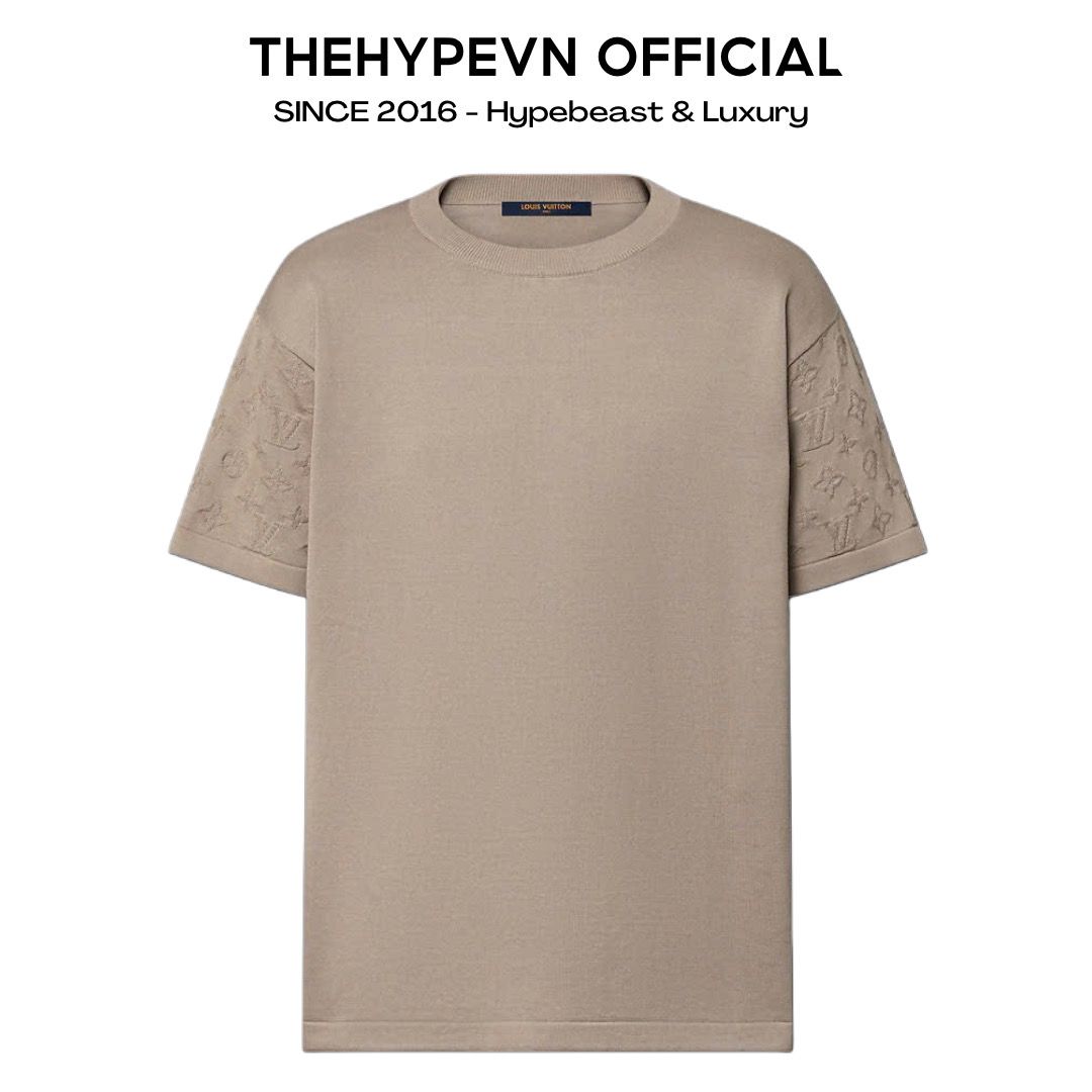 ÁO THUN LOUIS VUITTON LV DEBOSSED (BEIGE)