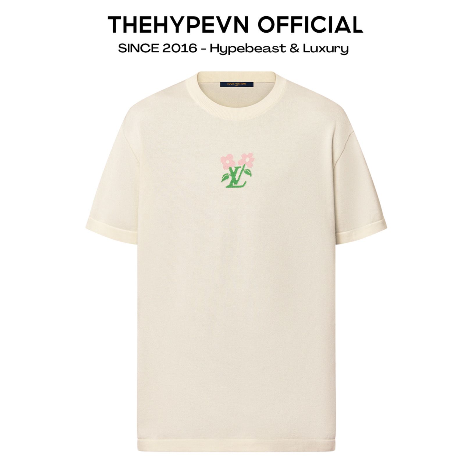 Áo Thun Louis Vuitton LV Flower Tyler (Egg Shell)