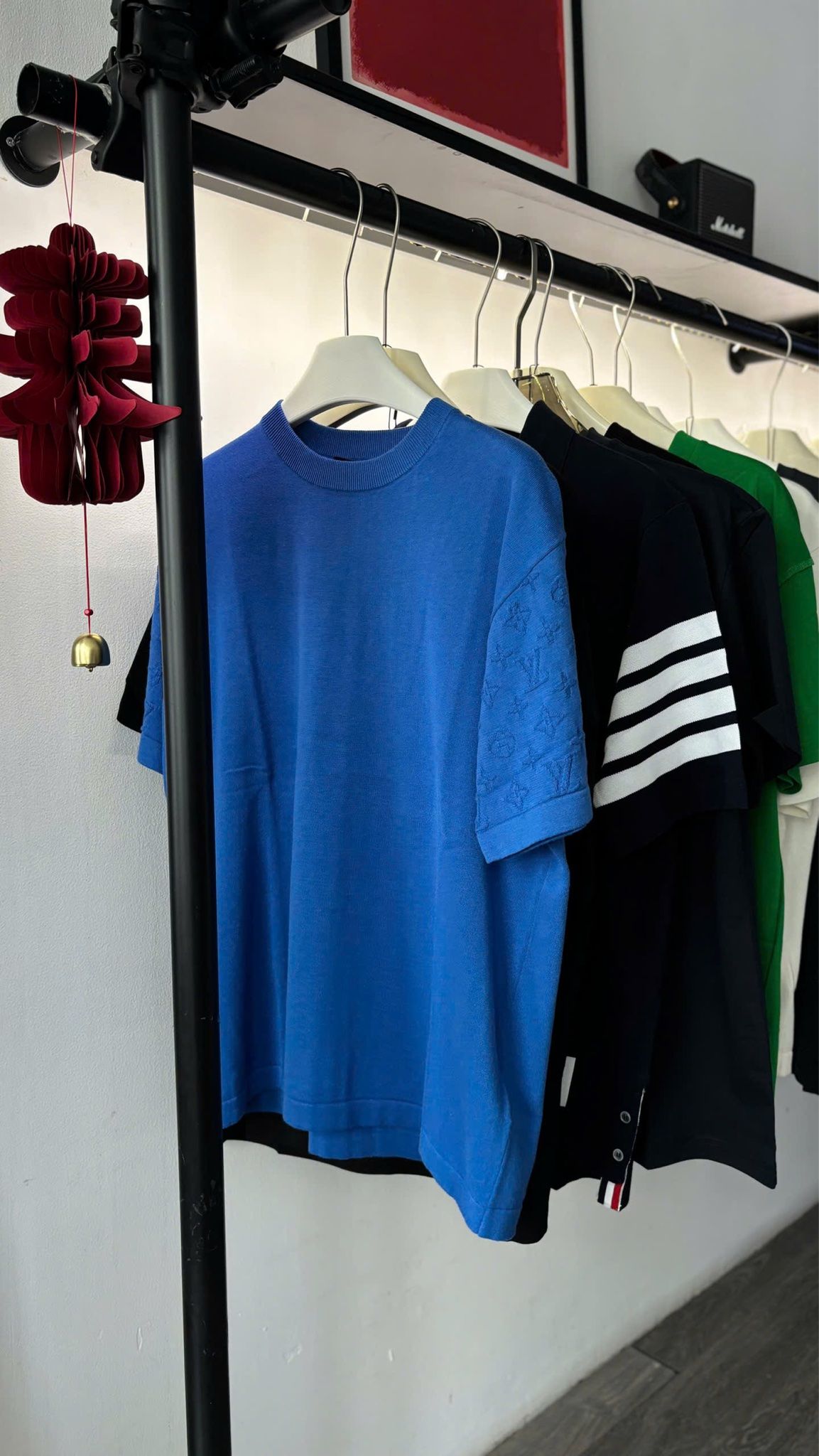ÁO THUN LOUIS VUITTON RIBBED TONAL MONOGRAM (BLUE)