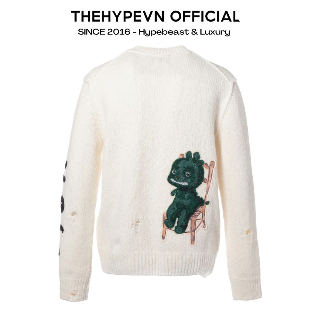 ÁO SWEATER DIOR OTANI WOOL (CREAM WHITE)
