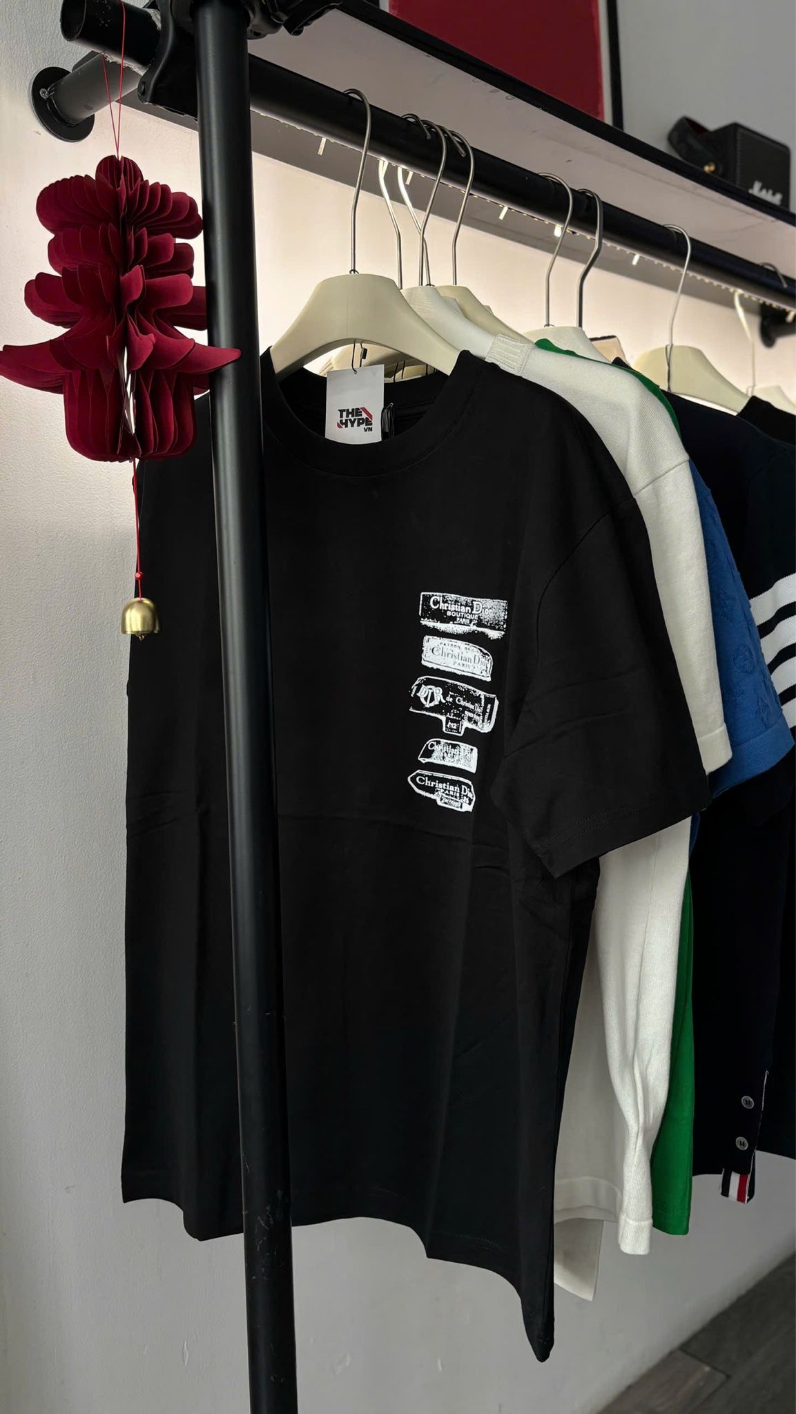 ÁO THUN DIOR ARCHIVES LABEL (BLACK)