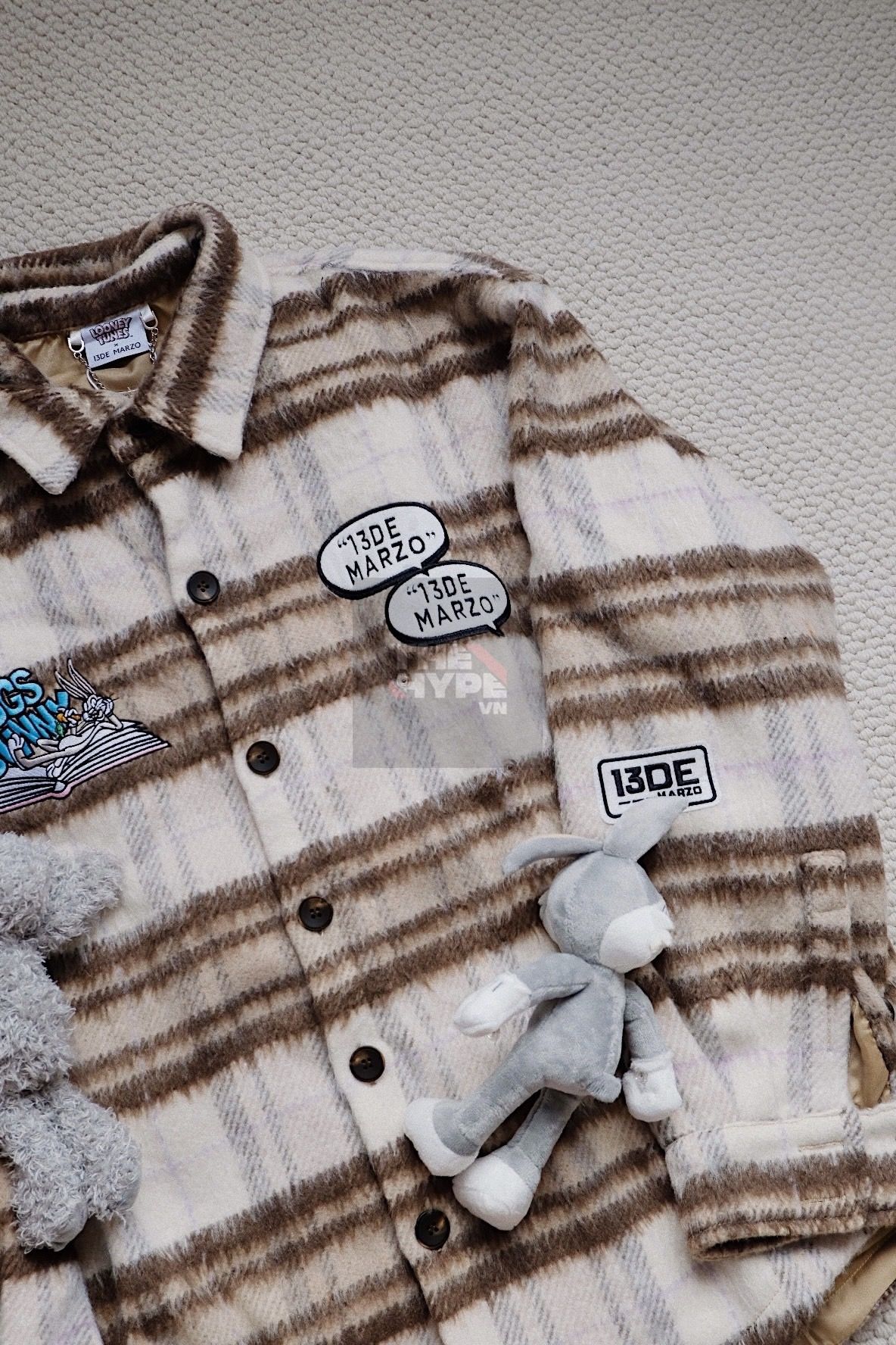 13DE MARZO SHIRT COAT - 13De Bugs Bunny Plaid Best Quality
