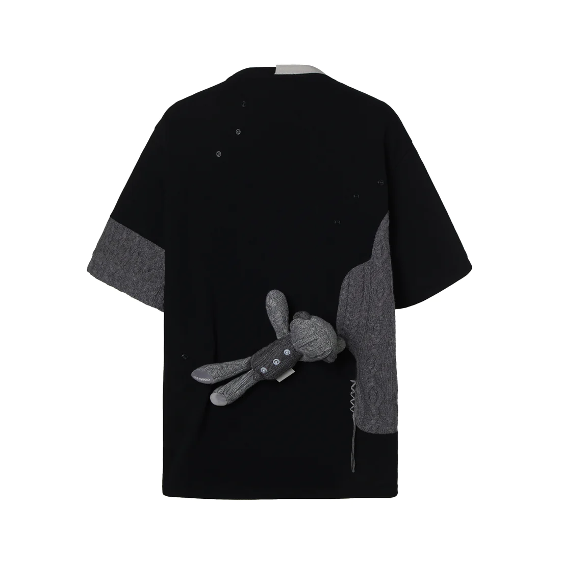 Áo Thun 13De Marzo Bear Knit Suture (Black) Best Quality