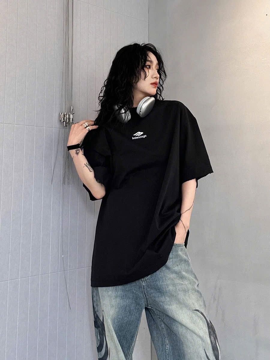 ÁO BALENCIAGA BLCG 3B FLAT ICON (BLACK)