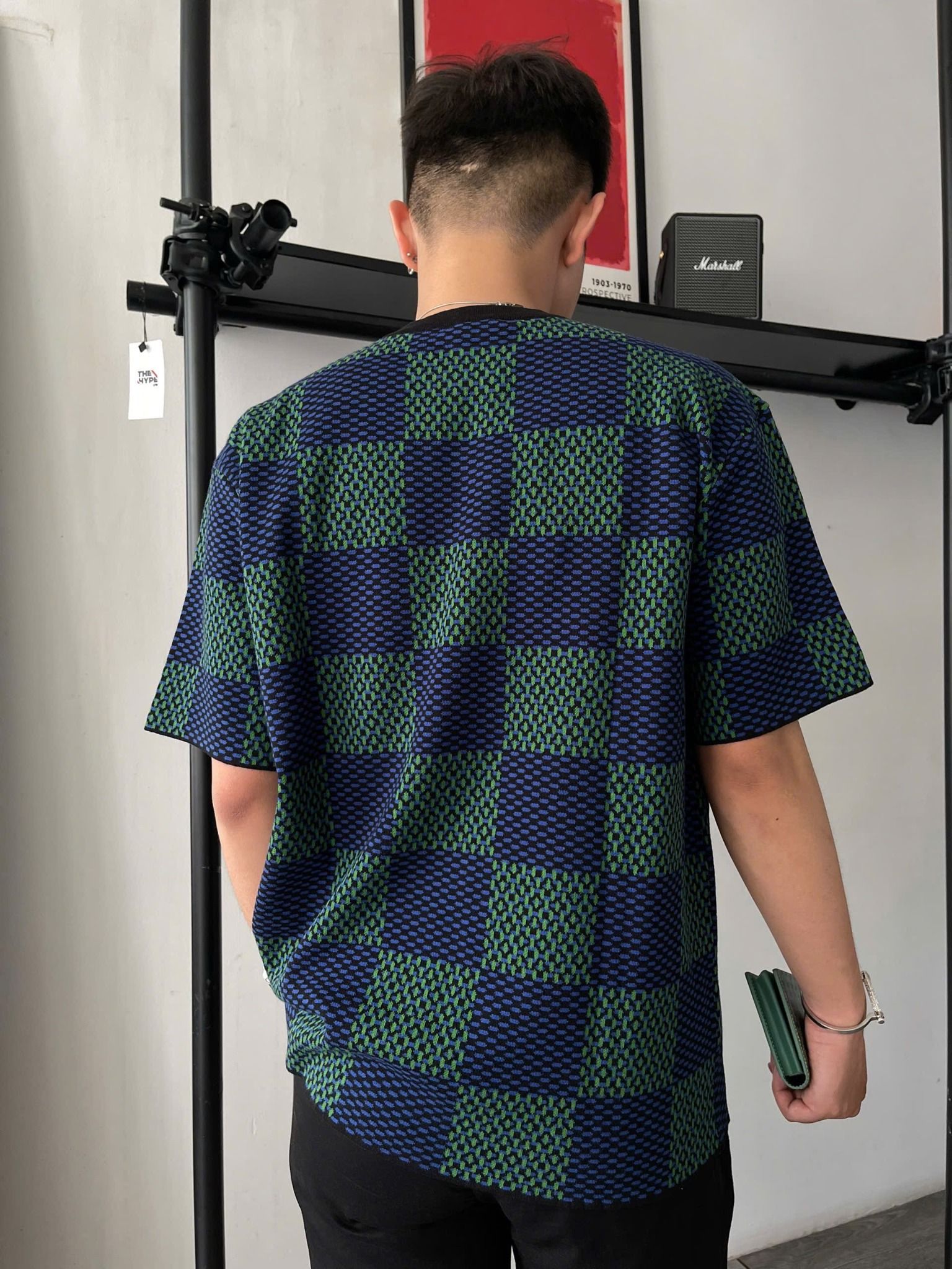 ÁO THUN LOUIS VUITTON LV MARQUE JACQUARD (BLUE CLEMATIS)