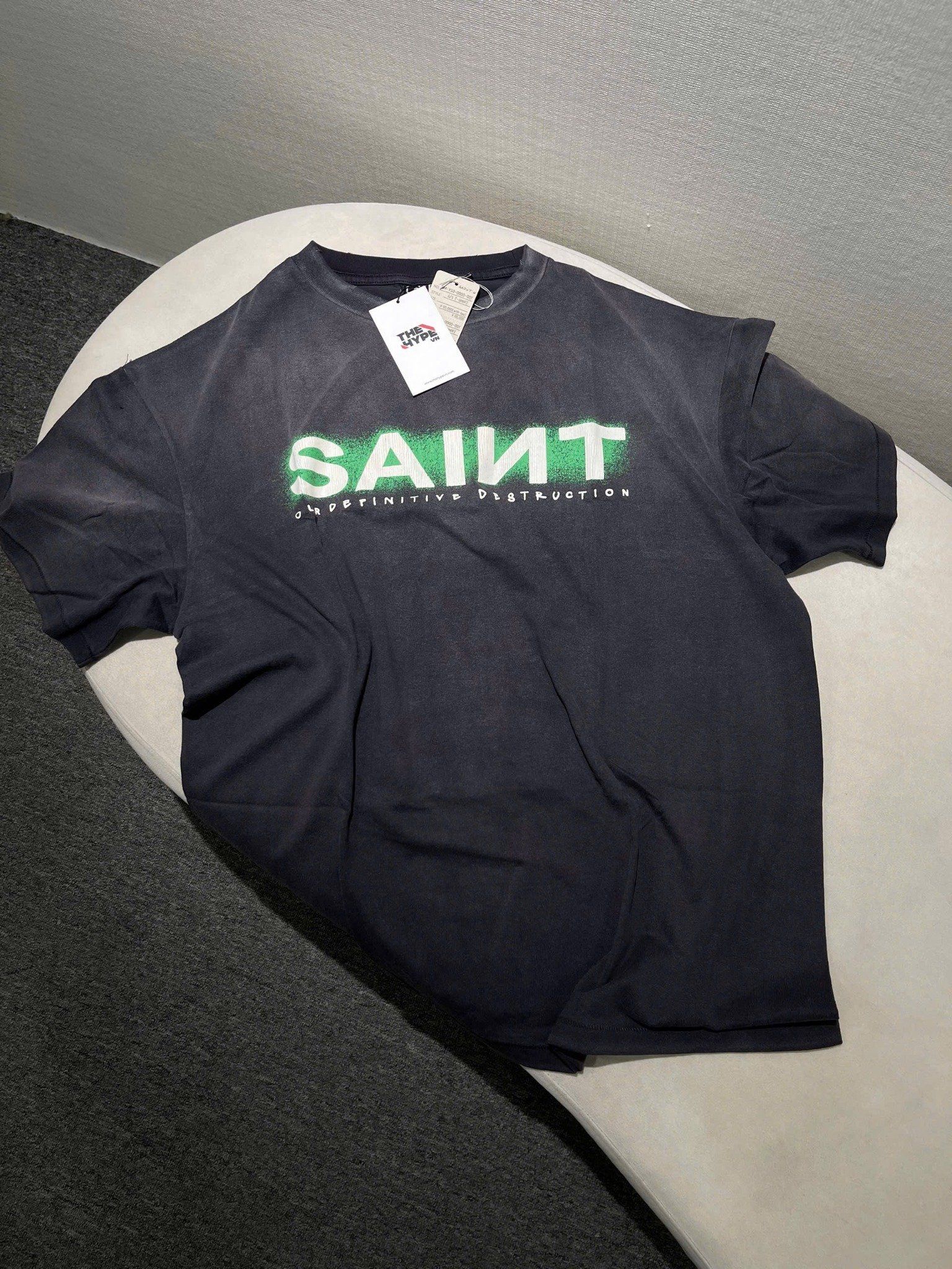 ÁO THUN SAINT MXXX ANNIHILATE LOG PRINT (BLACK)