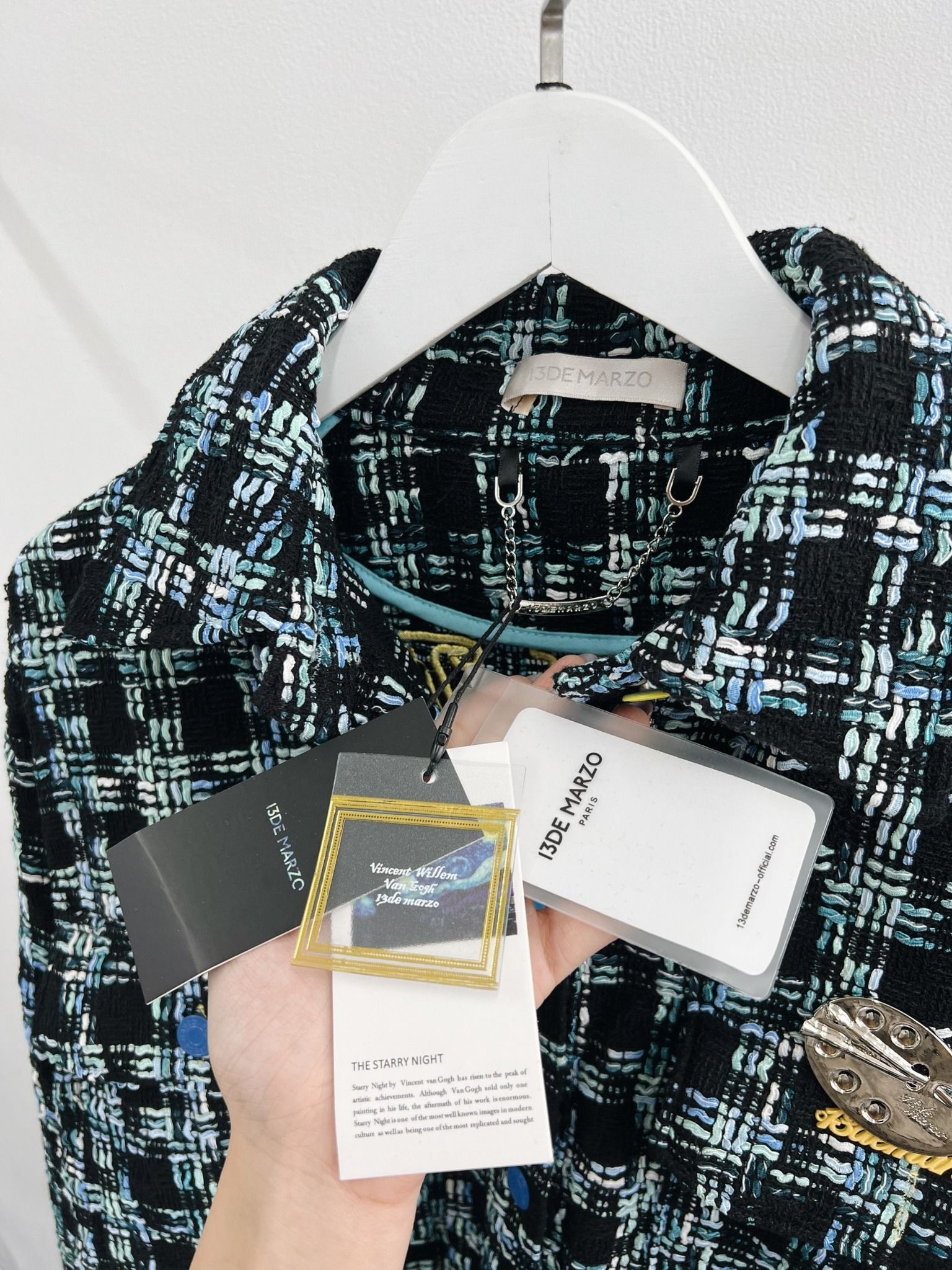 13DE MARZO TWEED - 13De Van Gogh Tweed Best Quality