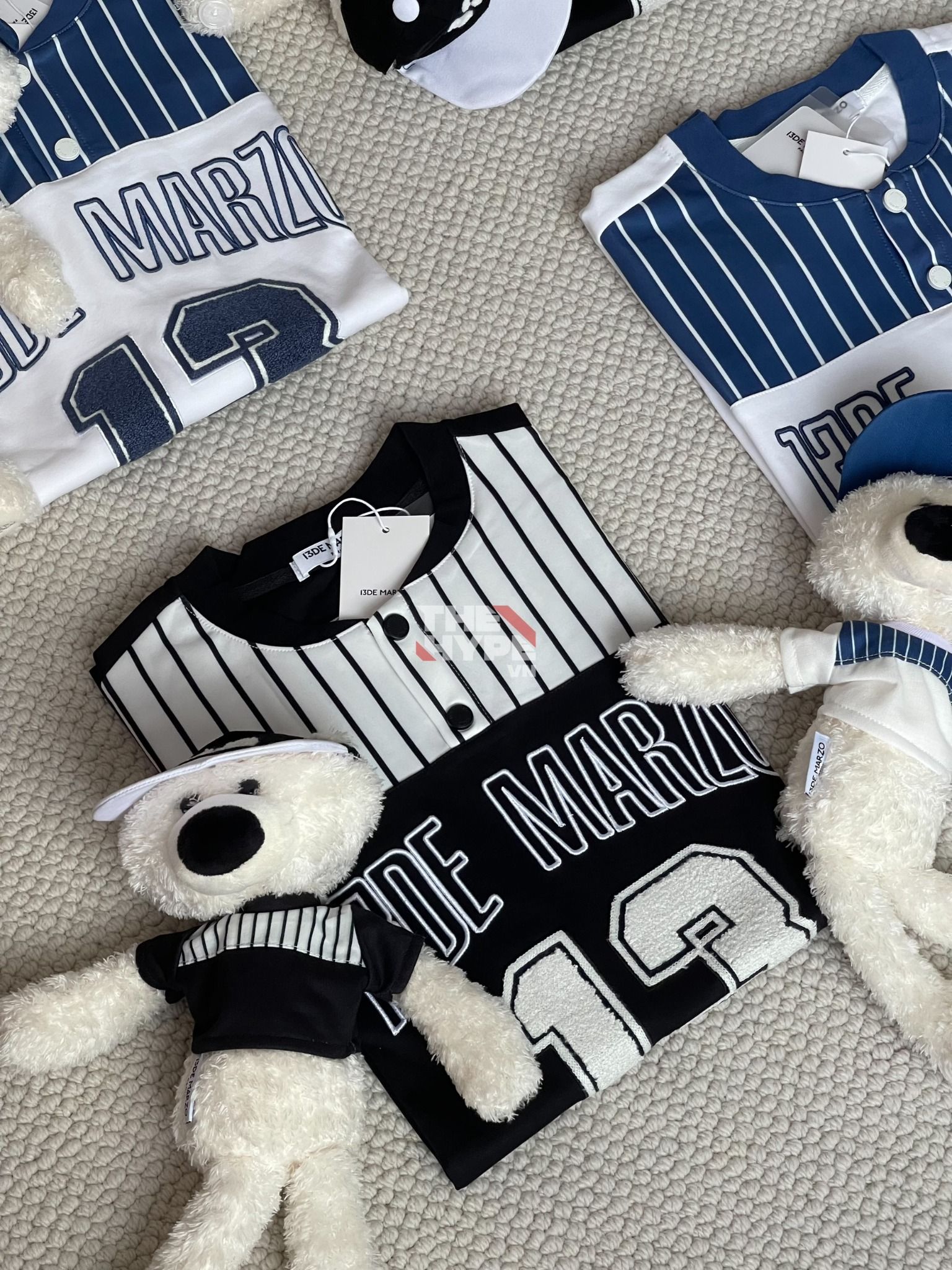 13DE MARZO TEE - Áo Thun Bear Baseball Fan (Bright White) Best Quality
