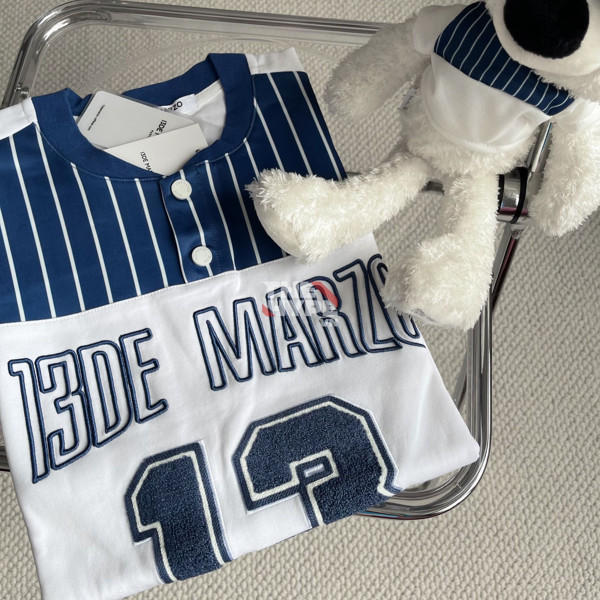 13DE MARZO TEE - Áo Thun Bear Baseball Fan (Bright White) Best Quality