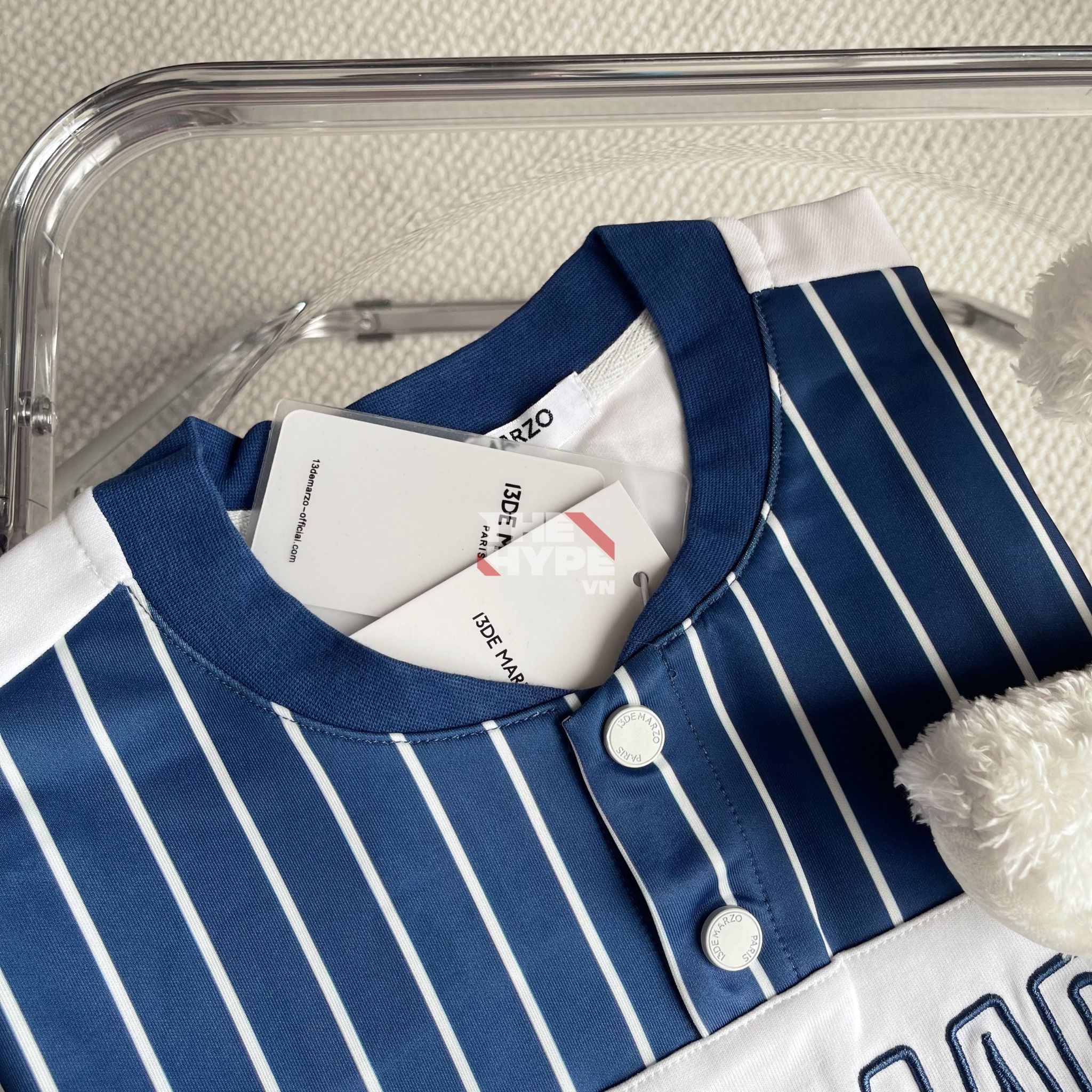 13DE MARZO TEE - Áo Thun Bear Baseball Fan (Bright White) Best Quality