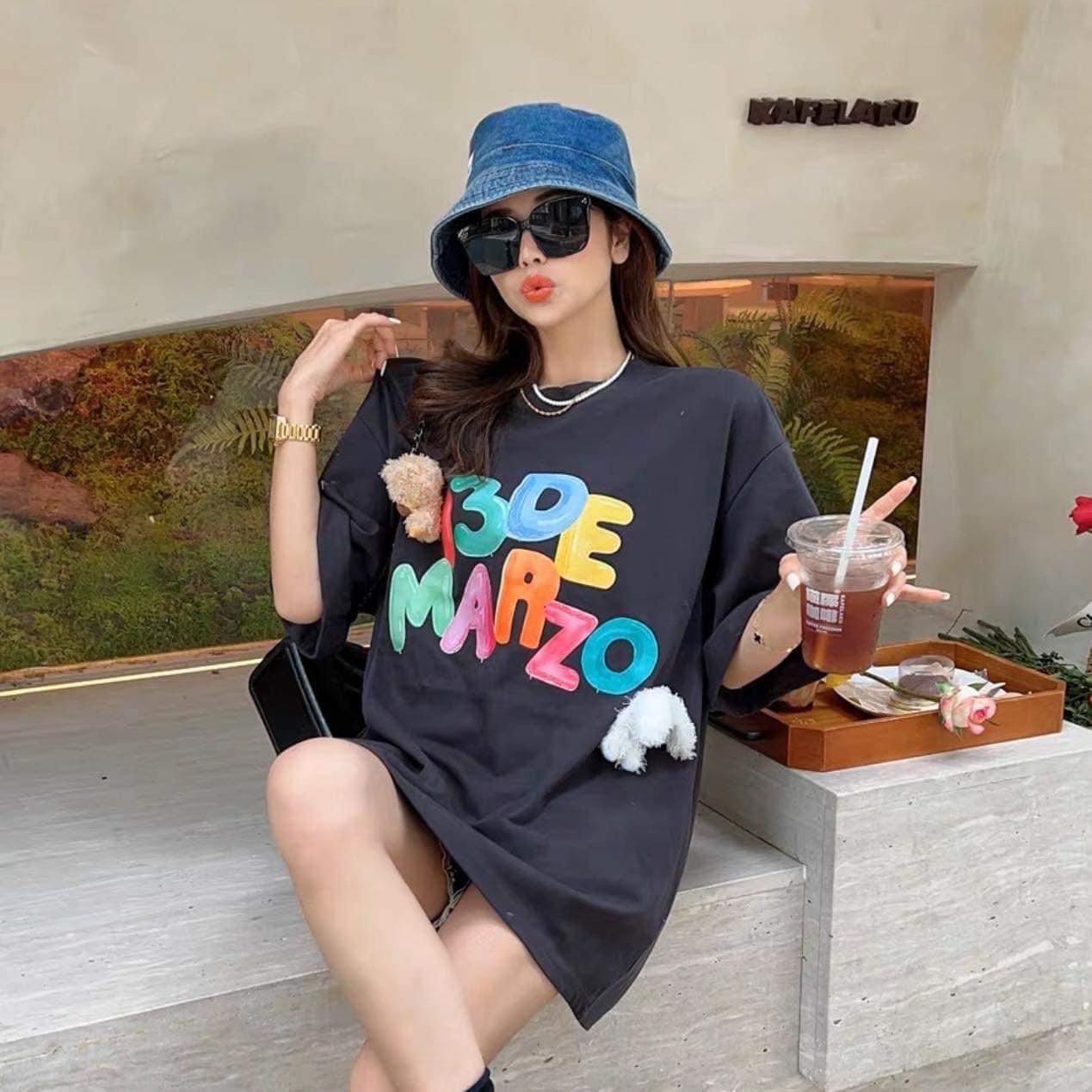 13DE MARZO TEE - Áo Thun DOOZOO BALLOON (Grey) Best Quality